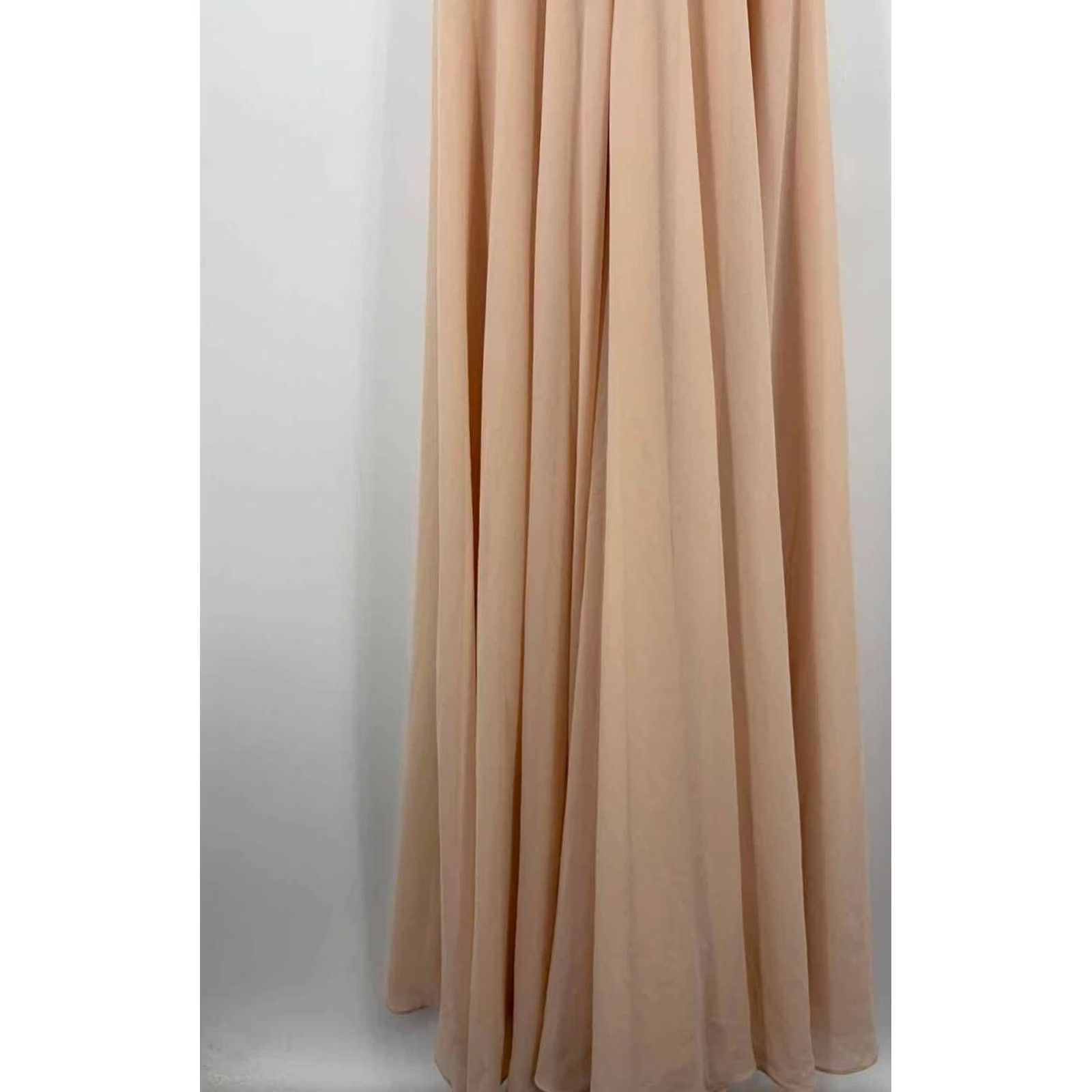 Lulus Pre-Owned Lulus Tan Size Small Maxi Evening Gown Size S / US 4 / IT 40 - 4 Thumbnail