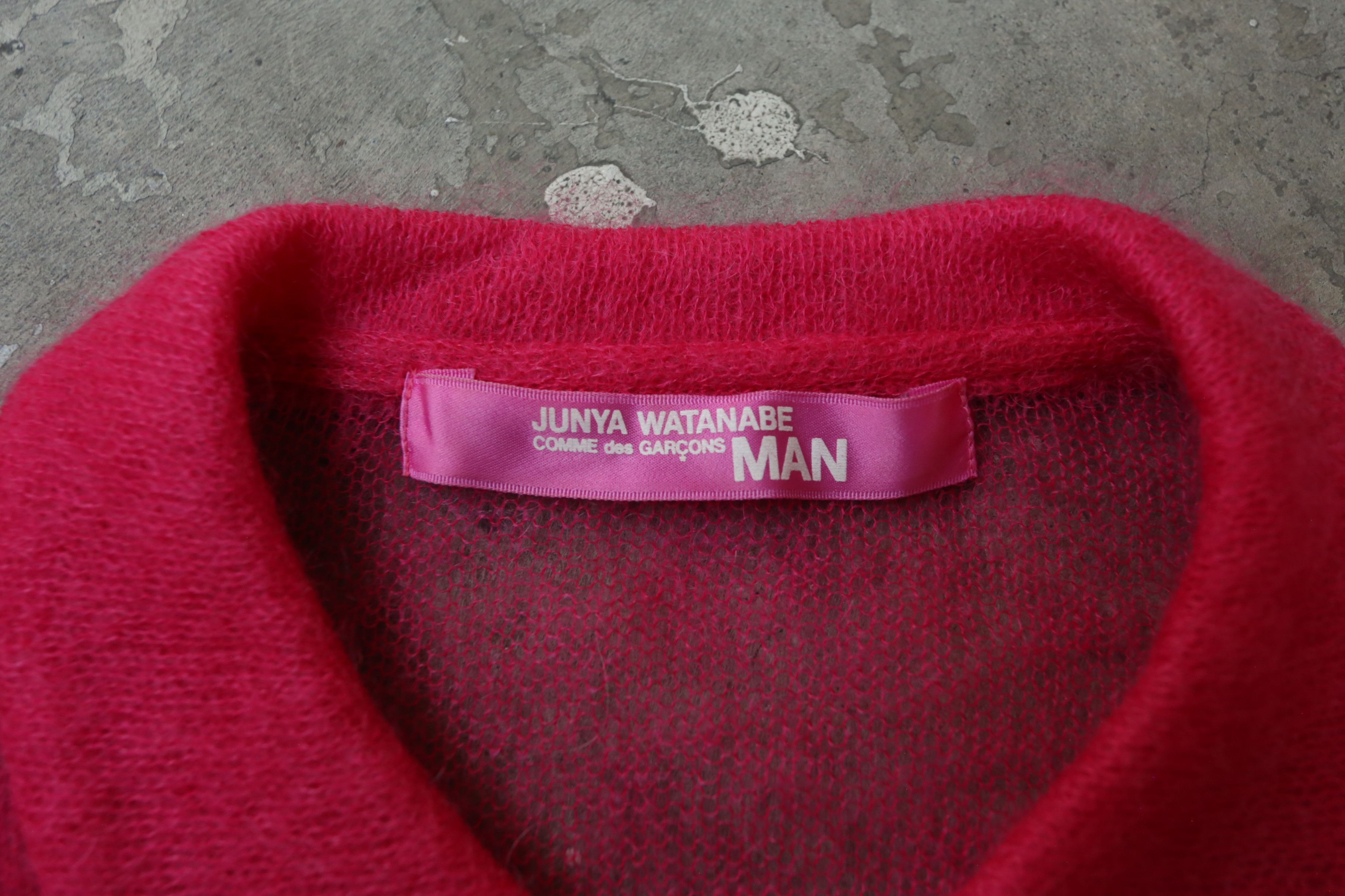 Comme des Garcons Junya Watanabe - F/W 04 - Mohair Polo Longsleeves Size US S / EU 44-46 / 1 - 6 Thumbnail