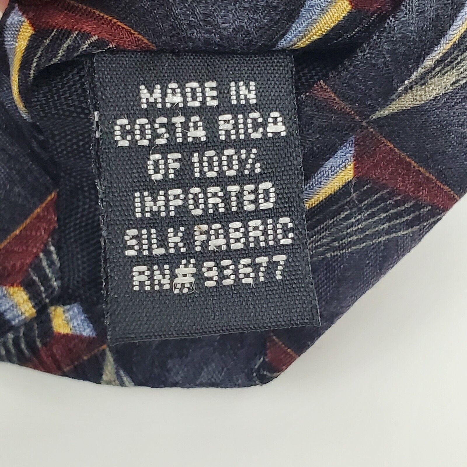 Stafford Stafford Geometric Blue Silk Tie Short Size ONE SIZE - 4 Thumbnail