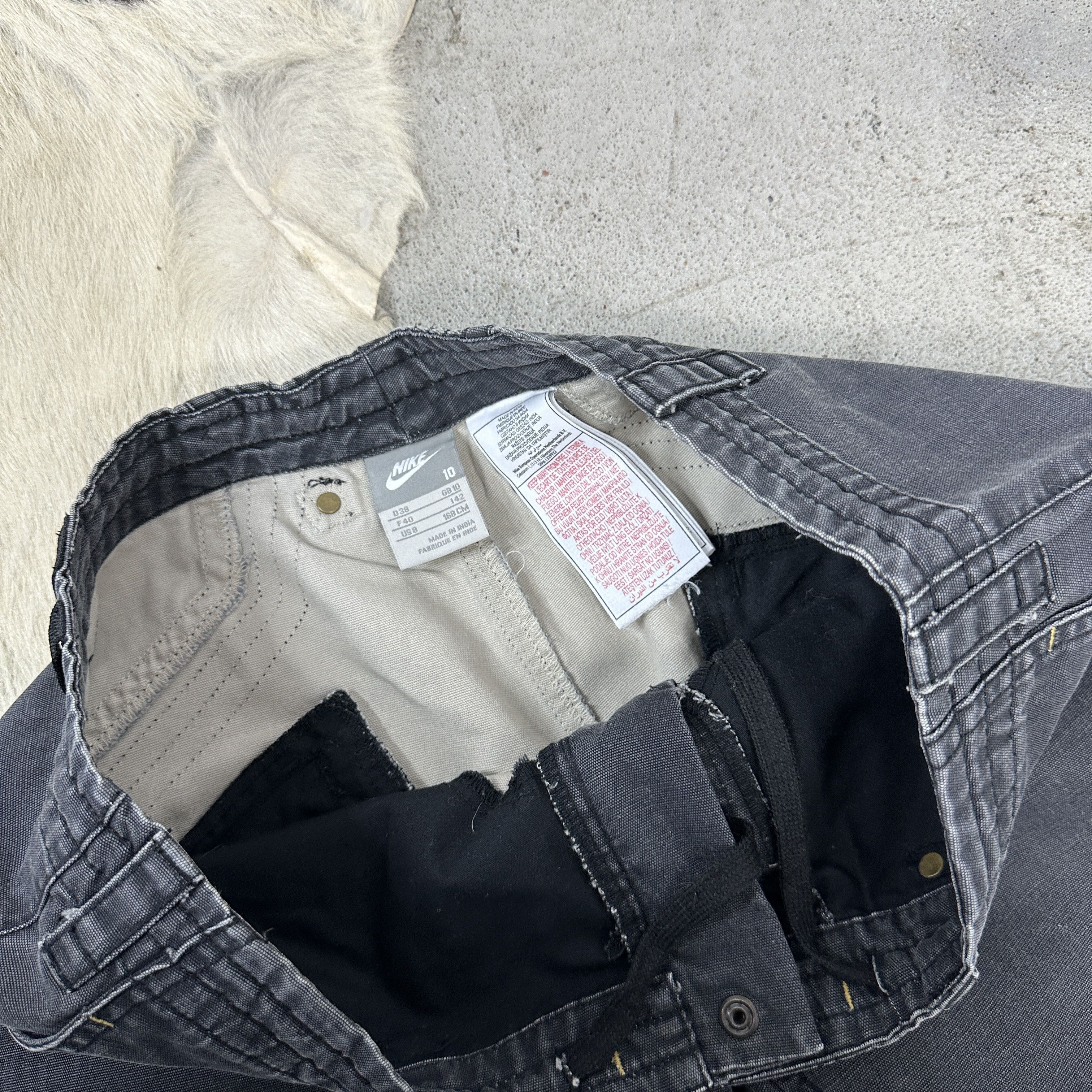 Nike × Vintage Sportswear Y2K Cargo Nike Vintage Washed&Faded Pants Size US 30 / EU 46 - 4 Thumbnail