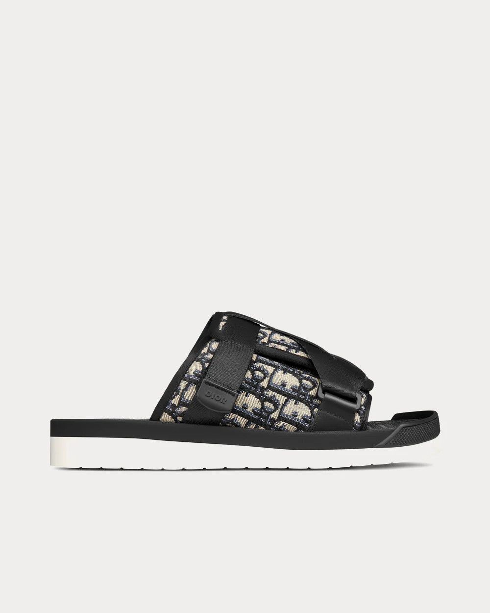 os11x1225 Alpha Sandals in Black/Beige