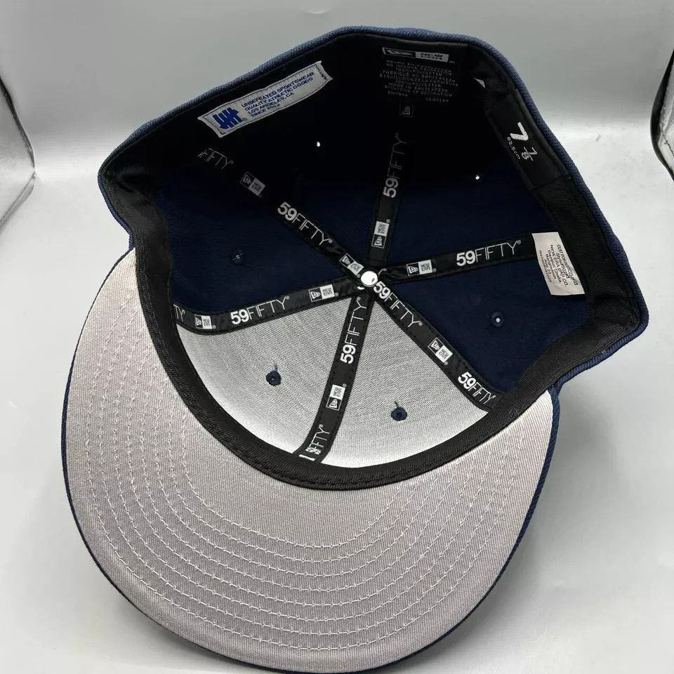 New Era Undefeated Hat Men 7 7/8 Blue 59Fifty New Era Fitted Cap New Size ONE SIZE - 7 Thumbnail