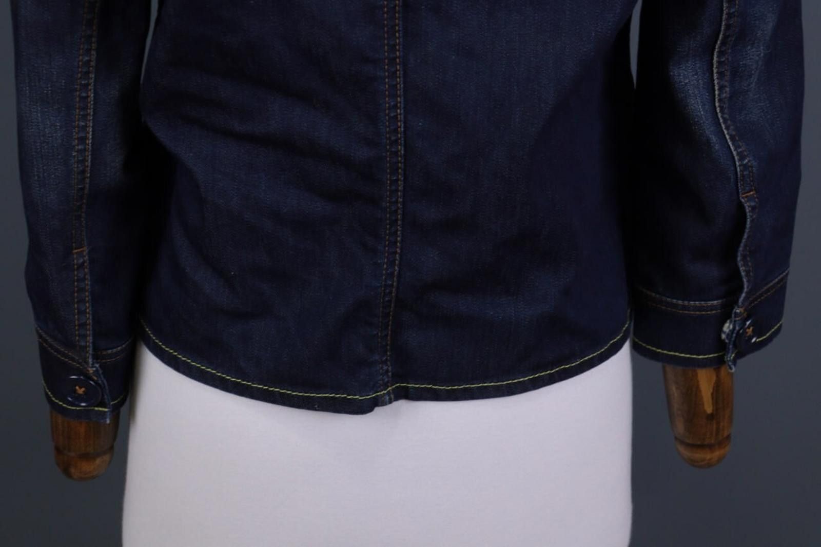 Escada Escada Blue Denim Three Button Blazer Jacket Size 36 Size M / US 6-8 / IT 42-44 - 9 Thumbnail