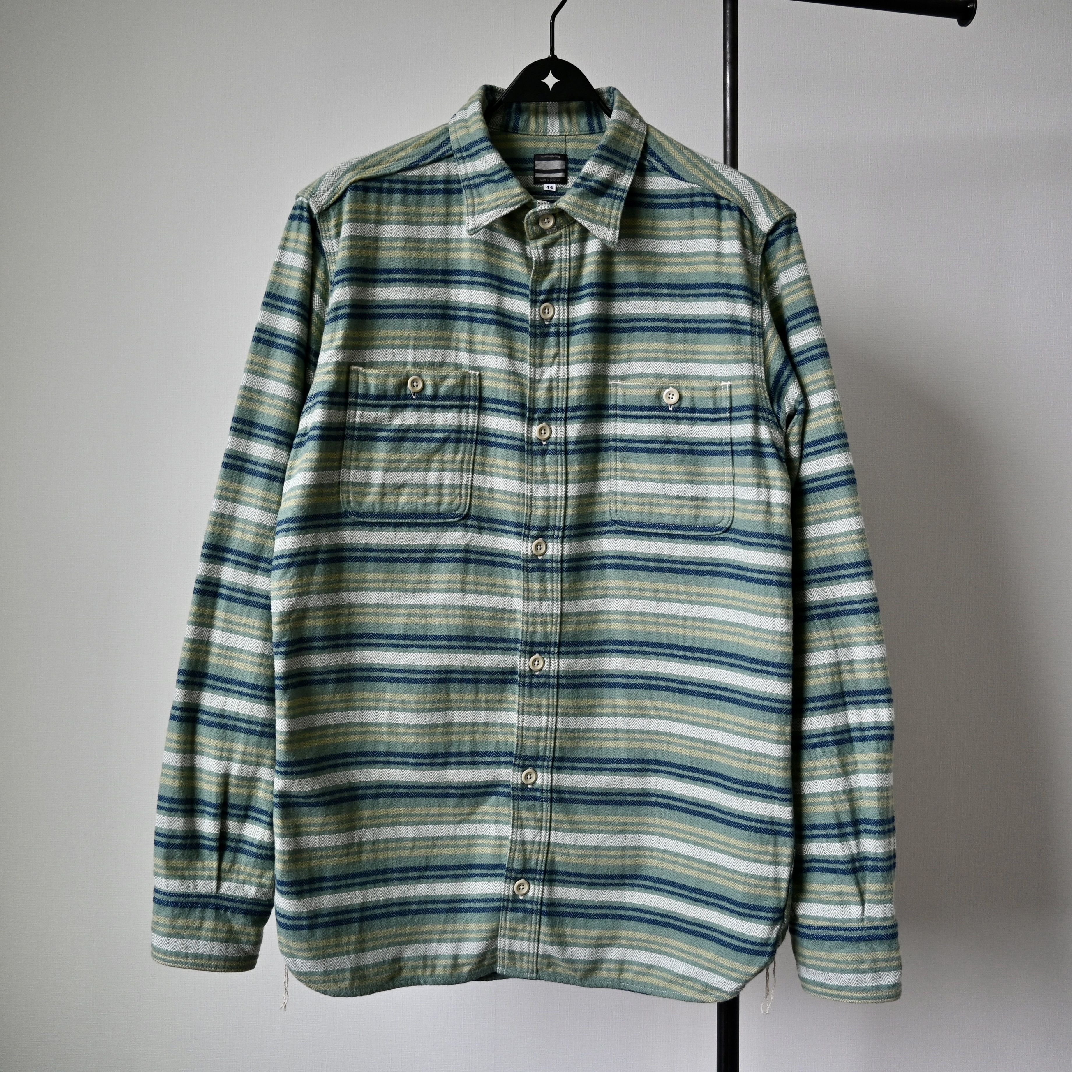 Momotaro Jeans MOMOTARO JEANS heavyweight flannel shirt, 44, made in Japan Size US L / EU 52-54 / 3 - 1 Thumbnail