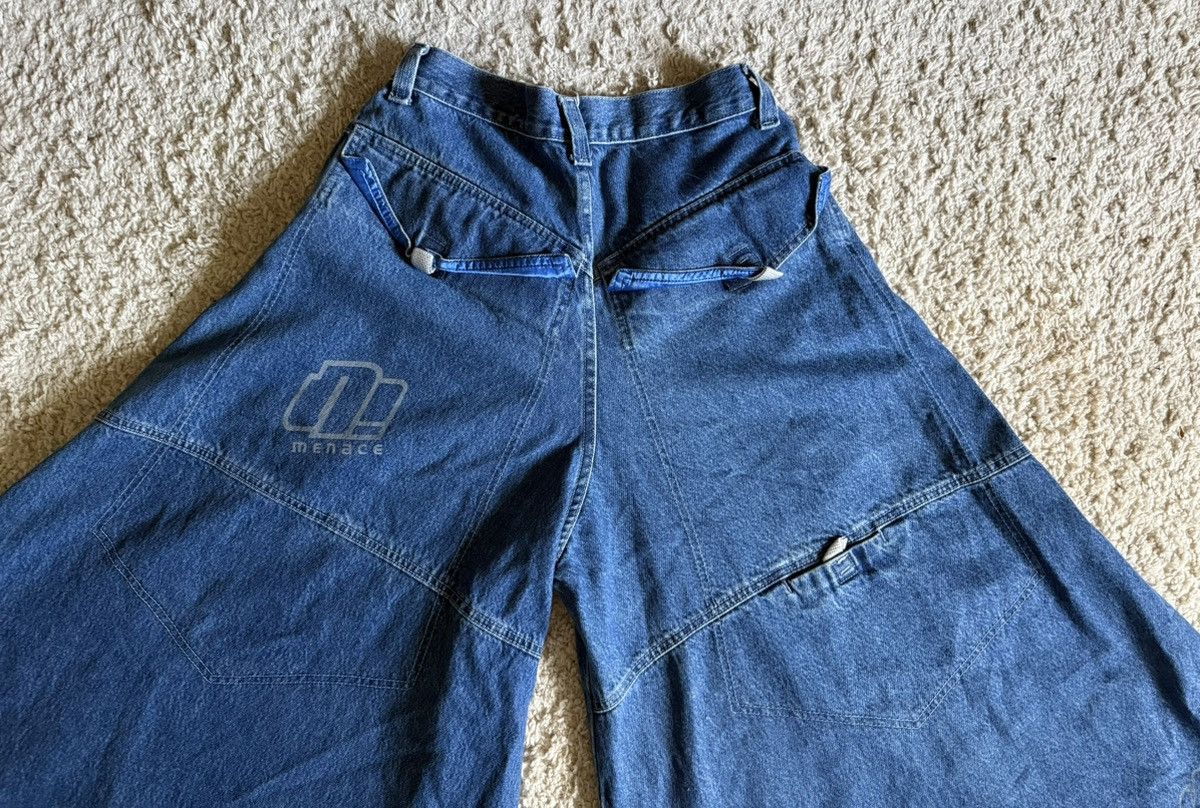 Menace 90s Menace Dragon Denim 66 Inch Opening JNCO Skater Rave Y2K Size US 32 / EU 48 - 7 Thumbnail