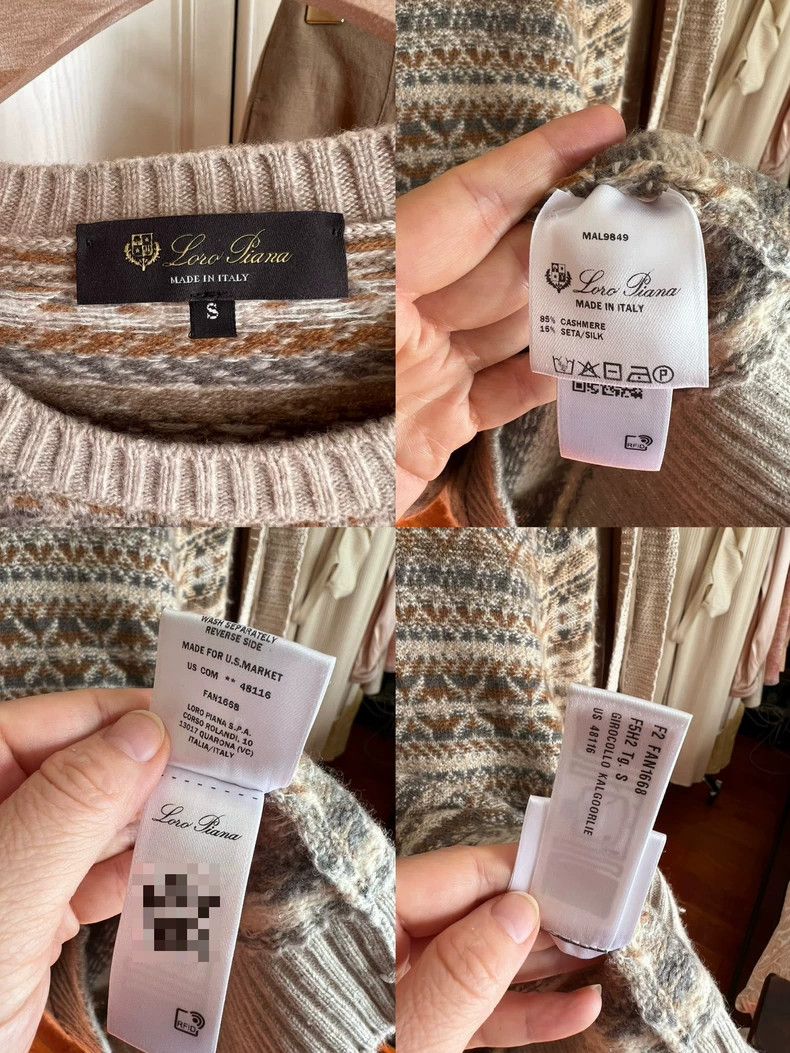 Loro Piana LORO PIANA Cashmere Fel Island sweaters Size S / US 4 / IT 40 - 4 Thumbnail