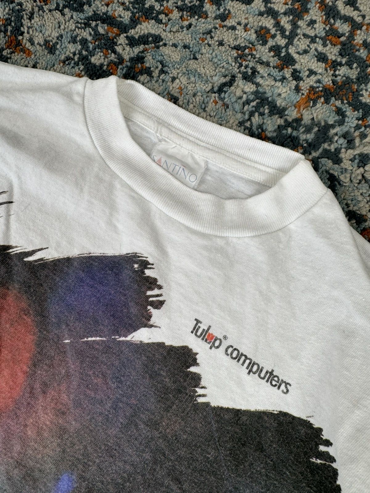Vintage Vintage 80s Tulip computers graphic tee microsoft apple Size US XL / EU 56 / 4 - 6 Thumbnail
