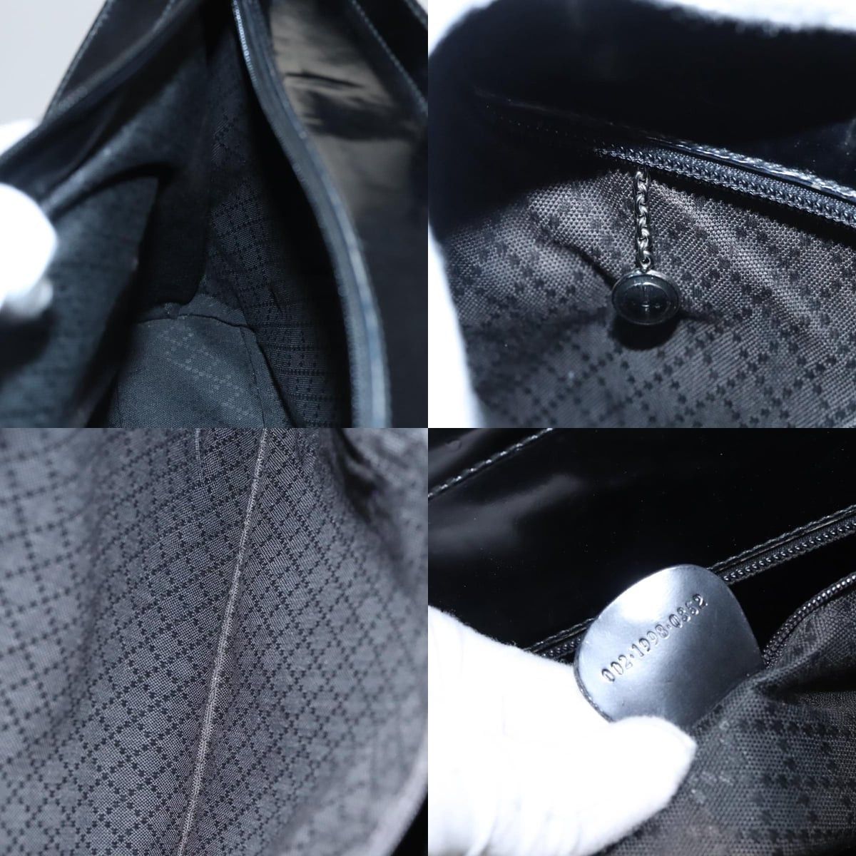 Gucci GUCCI Bamboo Handbag Nylon Black Size ONE SIZE - 12 Thumbnail