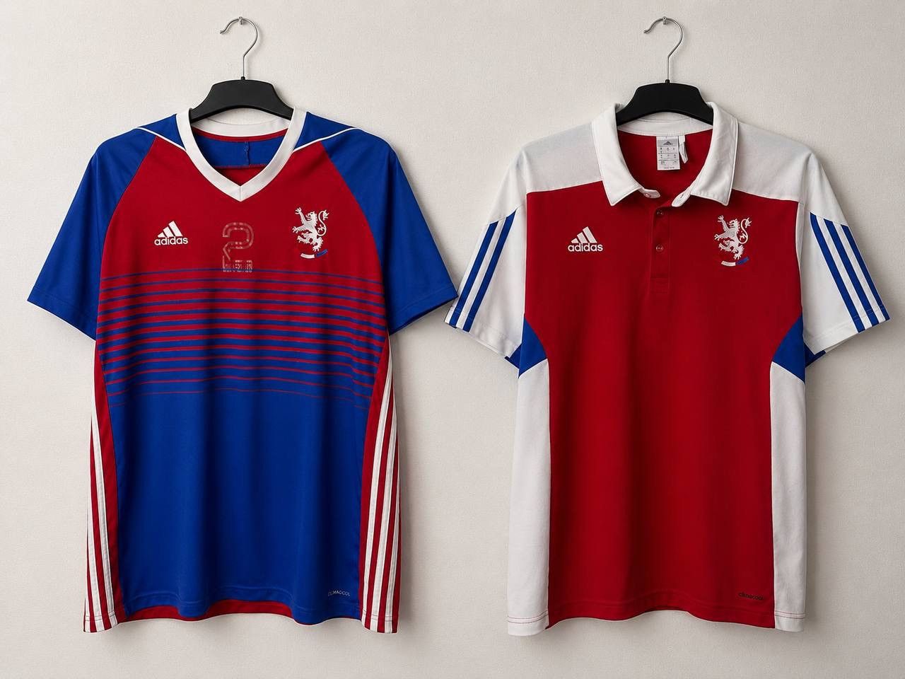 Adidas Lot 2 Adidas Rangers Glasgow Soccer Jersey Polo Shirt XL Size US XL / EU 56 / 4 - 1 Thumbnail