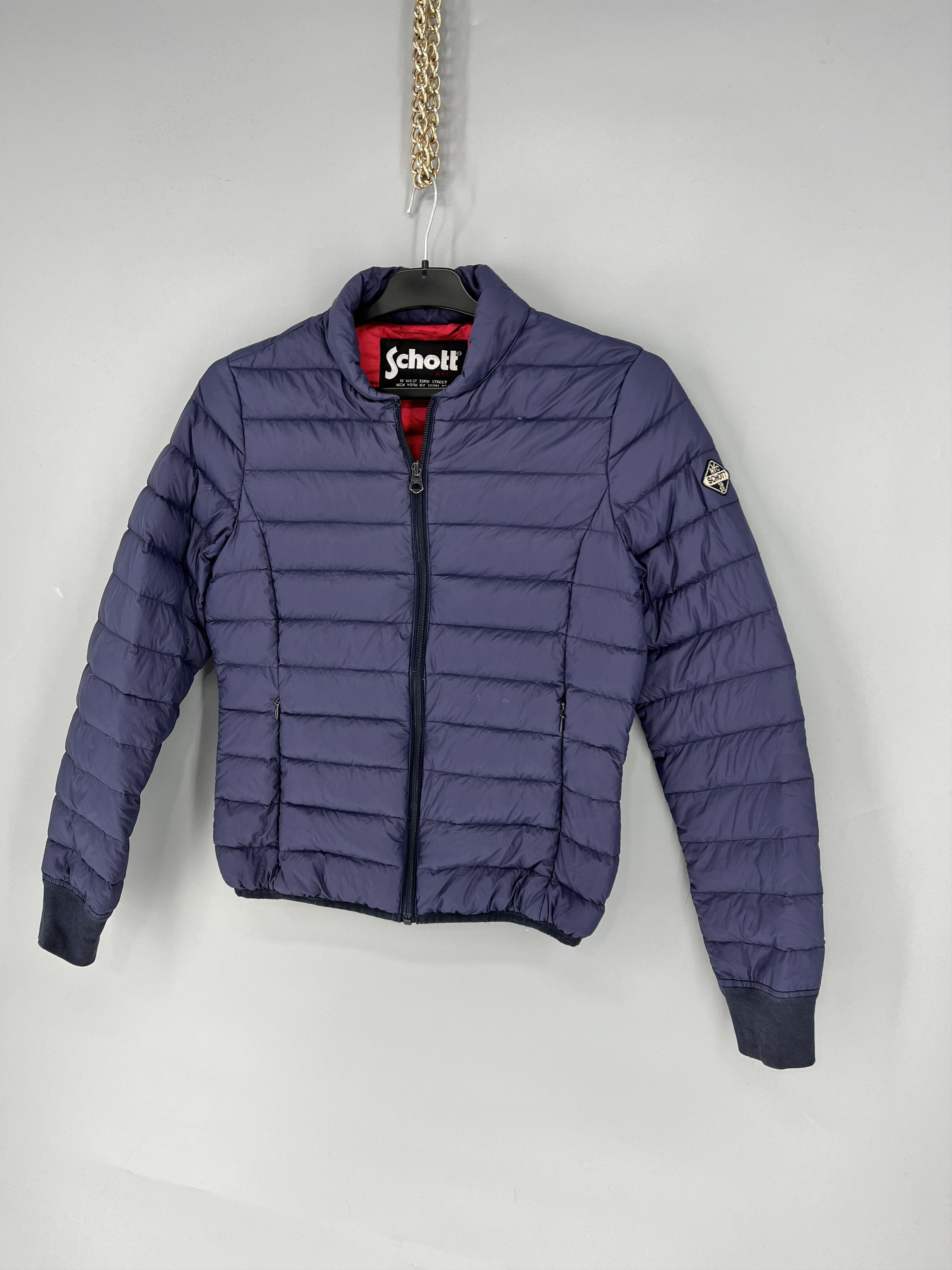 Schott Vintage Schott Down Womens Jacket - Navy Size S Size S / US 4 / IT 40 - 4 Thumbnail