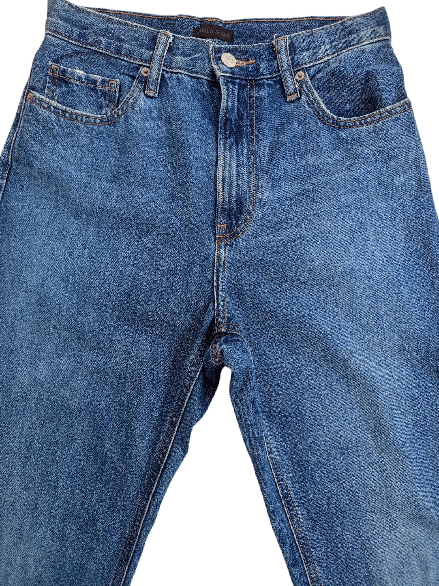 Kaihara Denim × Uniqlo × Vintage UNIQLO Regular, Straight Cut Vintage Denim Size 24" / US 00 / IT 34 - 2 Thumbnail