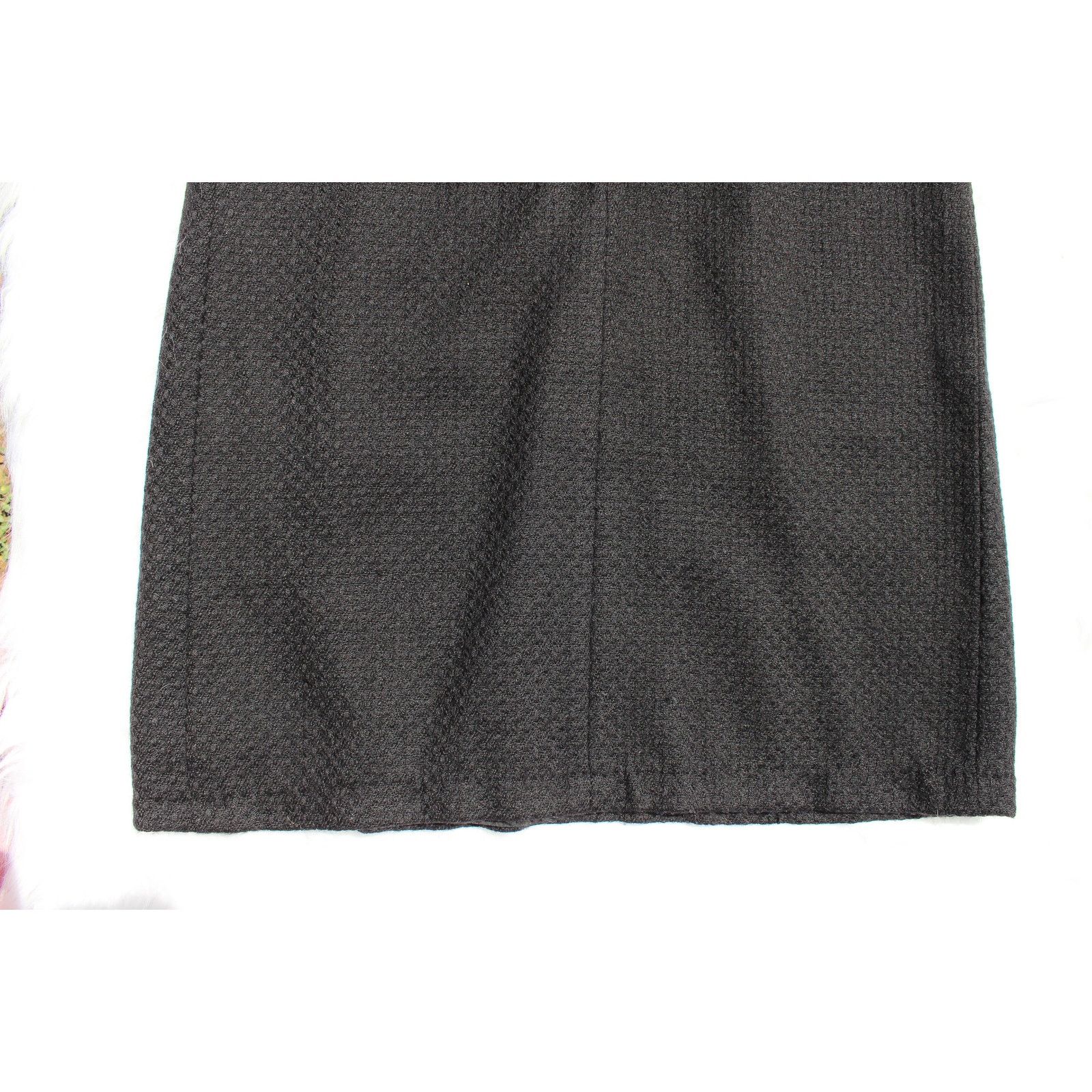Other Steilmann Vintage Size 6 Wool Pleated Black Pencil Skirt Size 28" / US 6 / IT 42 - 8 Thumbnail
