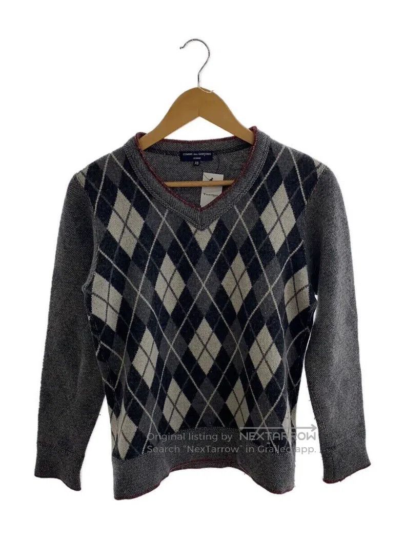 Comme des Garcons Comme Des Garcons V-neck Knitwear, Geometric Diamond Patte Size XS / US 0-2 / IT 36-38 - 1 Thumbnail