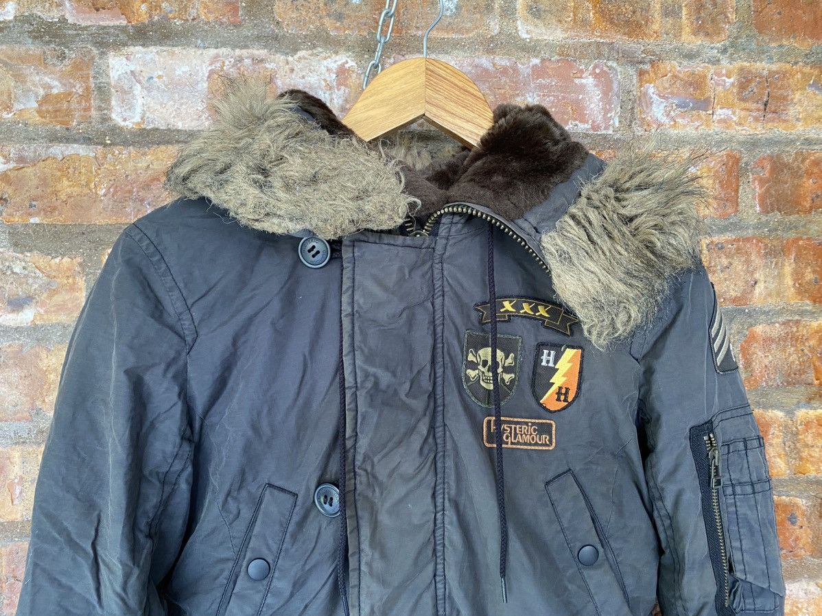 Hysteric Glamour 90s split fur military parka jacket Size S / US 4 / IT 40 - 7 Thumbnail