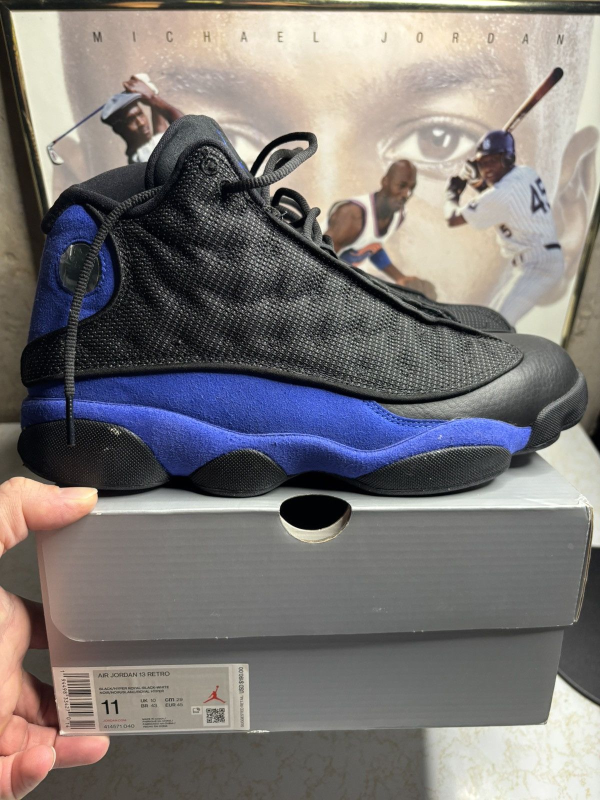 Jordan Brand Air Jordan 13 Retro hyper royal Size US 11 / EU 44 - 1 Thumbnail