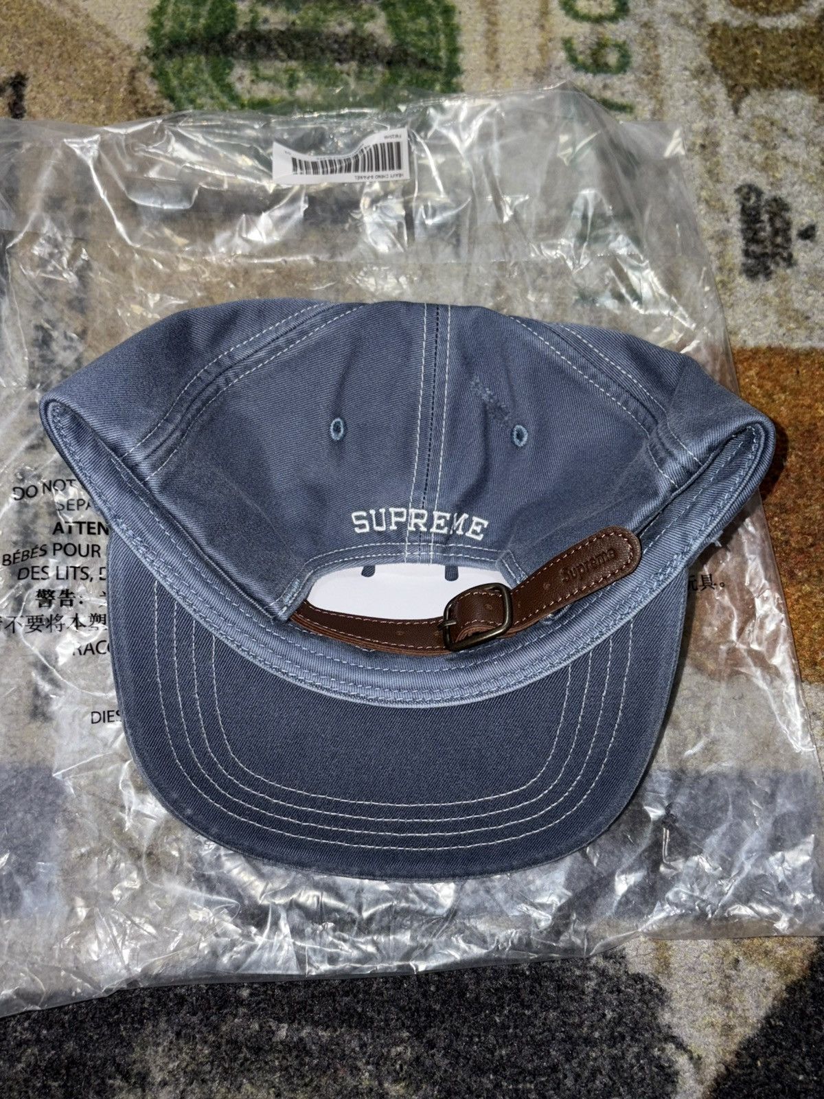 Supreme Supreme Distressed Script 6-Panel Hat Size ONE SIZE - 3 Thumbnail