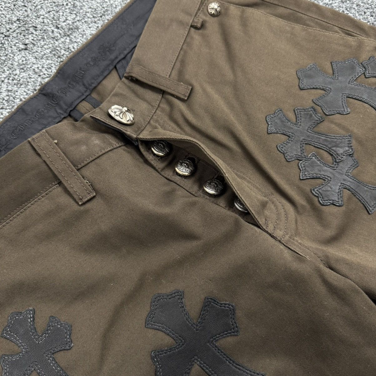 Chrome Hearts Chrome Hearts Brown Chino Cheetah Leopard Patches Size US 31 - 6 Thumbnail