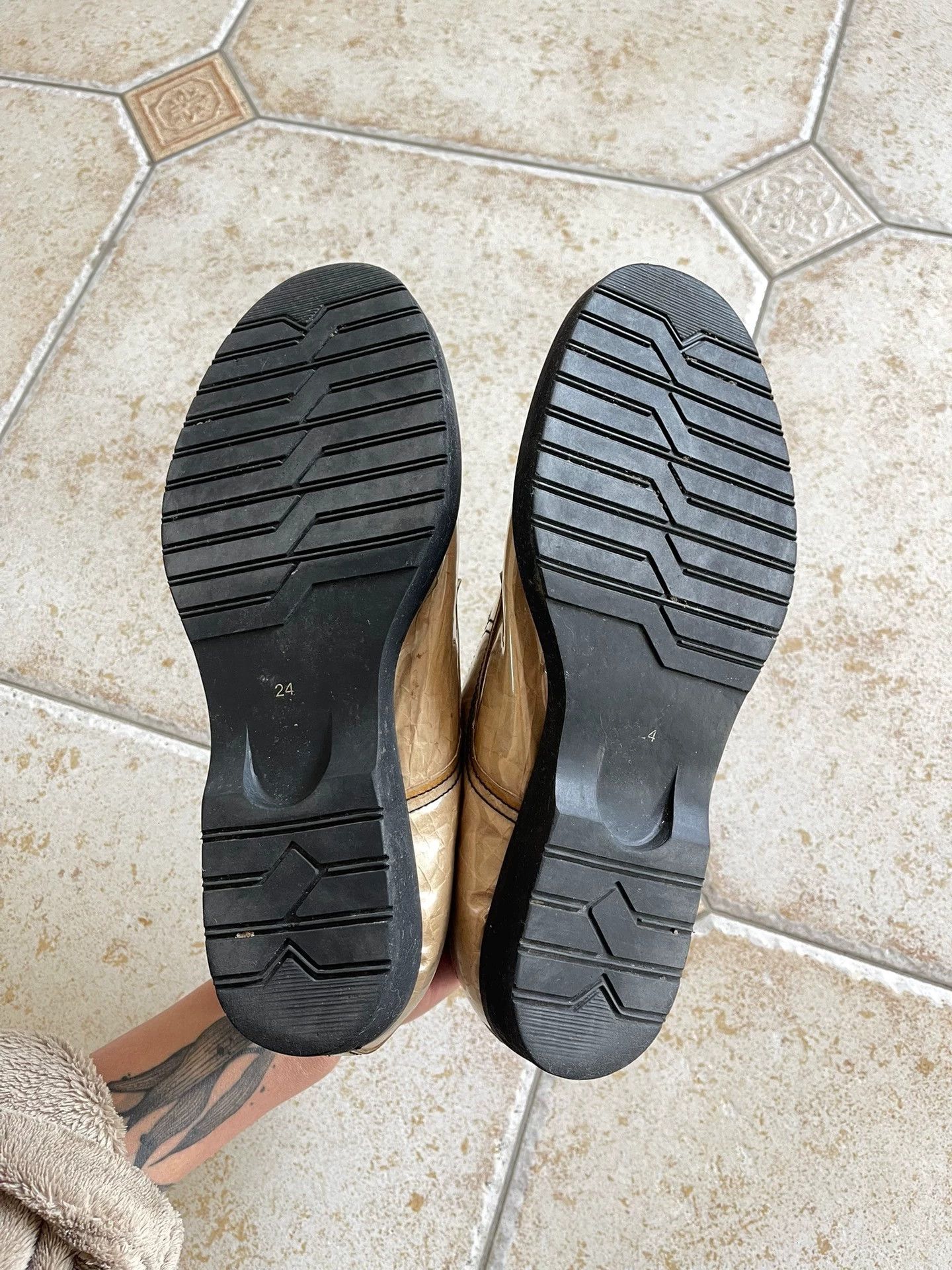 Comme des Garcons CDG 15SS Rei Kawakubo PVC/Kraft Paper Derby Shoes Size US 7.5 / IT 37.5 - 4 Thumbnail