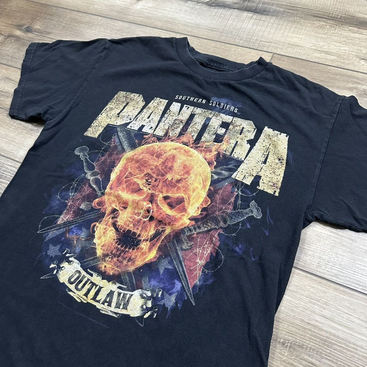 Other Vintage 2000s Pantera Southern Soldiers Outlaw Skull Tee Size US M / EU 48-50 / 2 - 4 Thumbnail