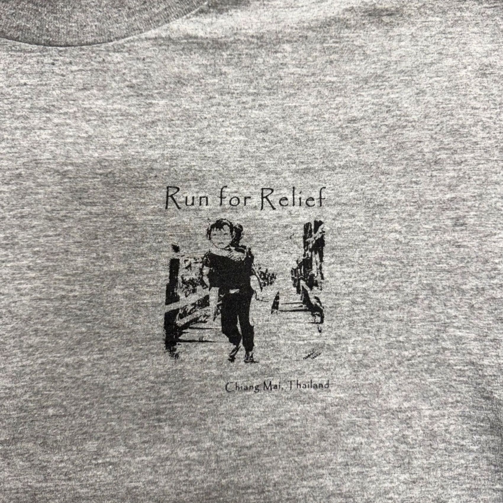Vintage VTG T-shirt Mens XL Run for Relief Chiang Mai Thailand Gray Y2K shirt Mens XL Gray Run for Relief Chiang Mai Thailand VTG T-shirt Size US XL / EU 56 / 4 - 4 Thumbnail