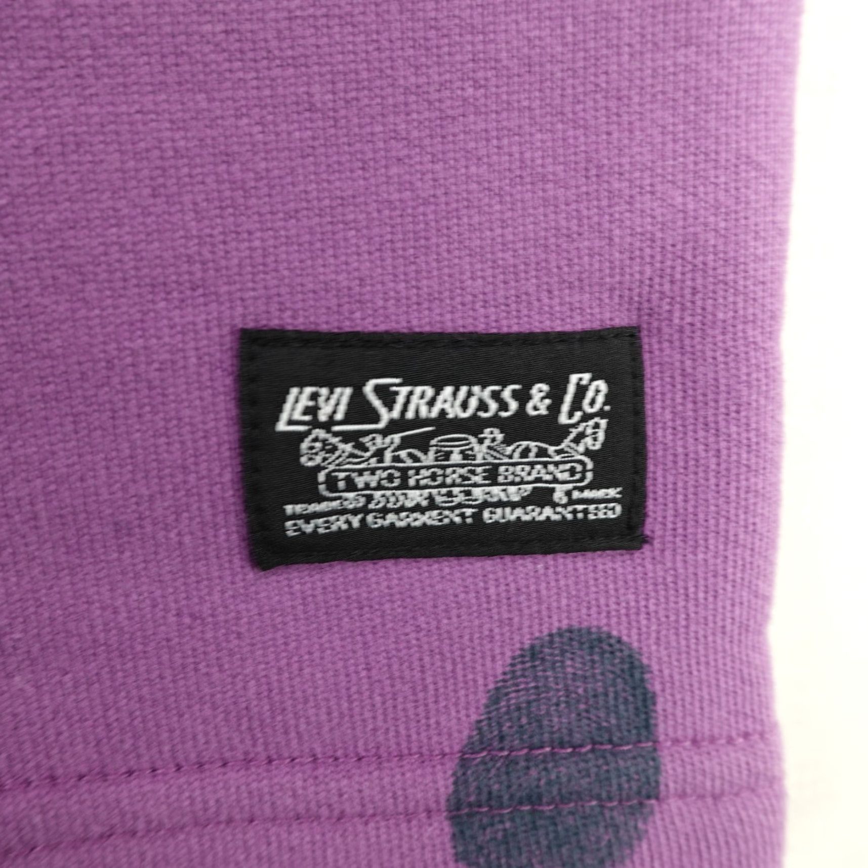 Levi's VINTAGE Levi's Sweatshirt Mens XL Purple Polka Dots Henley Pullover Sweater Oversized - Size US XL / EU 56 / 4 - 7 Thumbnail