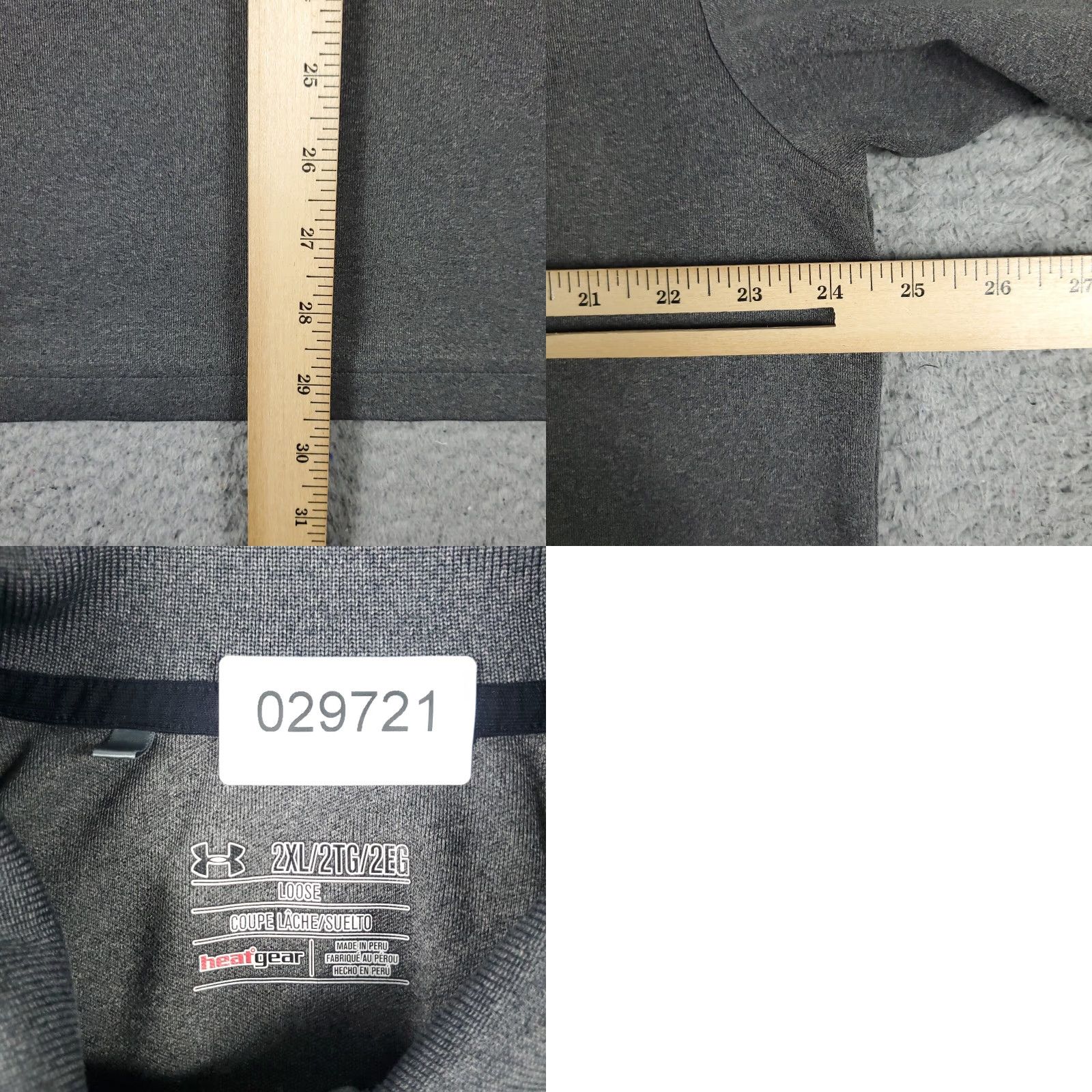 Under Armour Under Armour Polo Shirt Mens 2XL Gray HeatGear Polo Shirt Casual Short Sleeve Logo Stains Size US XXL / EU 58 / 5 - 8 Thumbnail