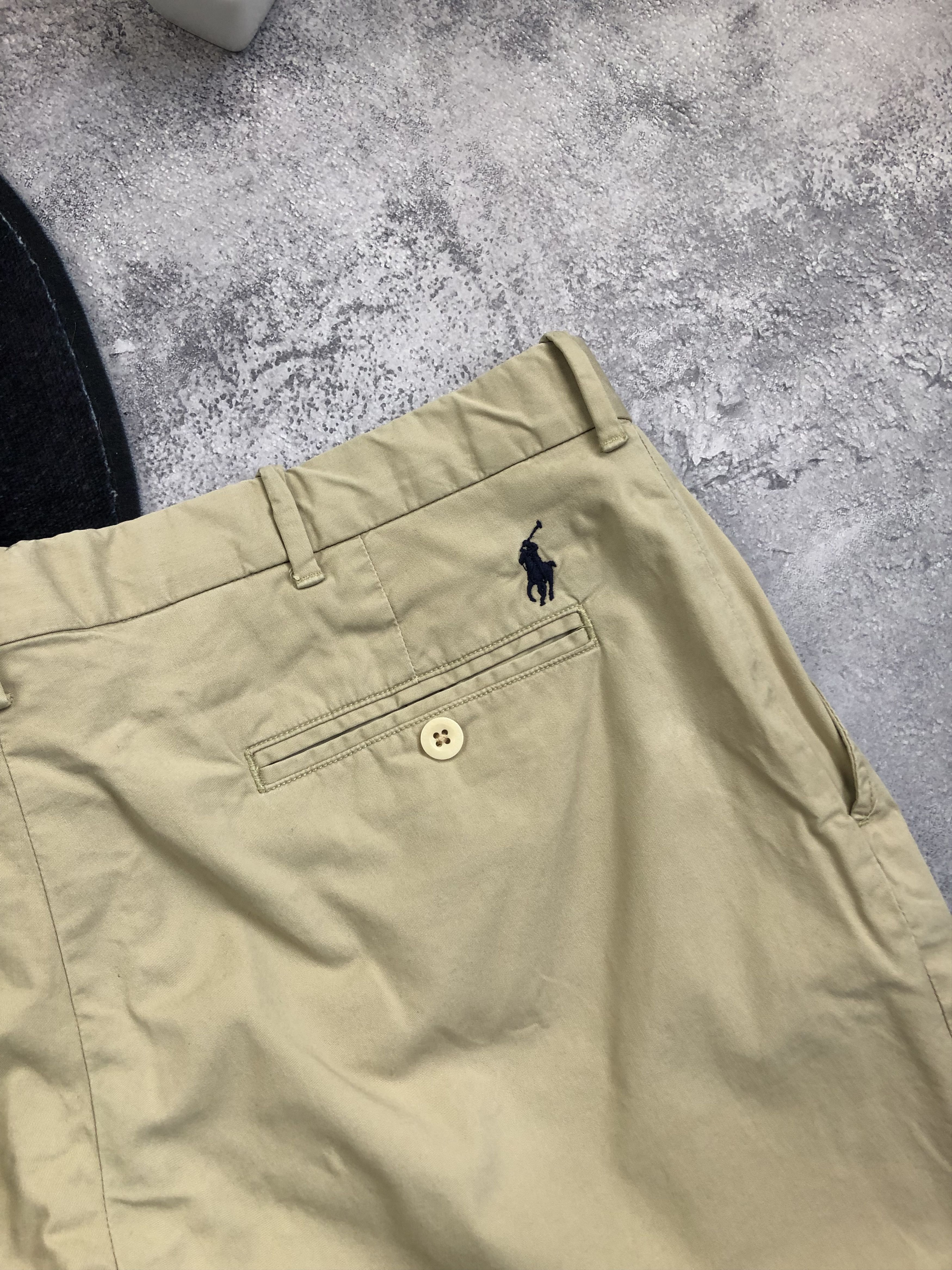 Polo Ralph Lauren POLO RALPH LAUREN Hype Mini Logo Minimalistic Shorts Beige Size US 36 / EU 52 - 4 Thumbnail