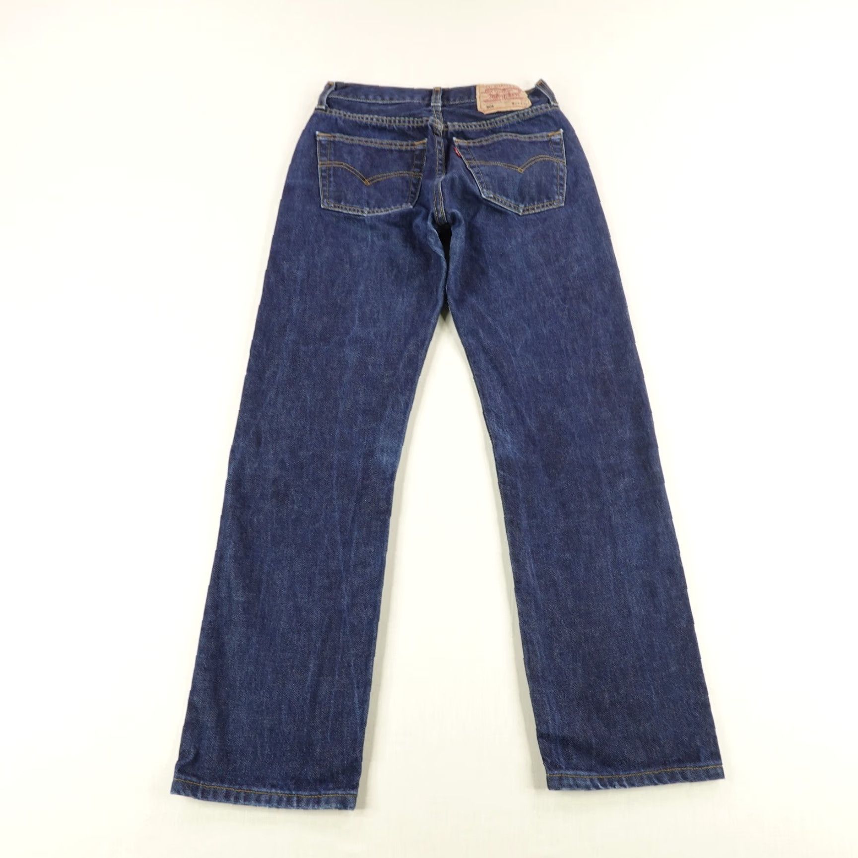 Levi's VINTAGE Levi's 501 Jeans Men 29x34 Blue Dark Wash Button Fly Denim Straight 1980s Mens Jeans Size US 28 / EU 44 - 6 Thumbnail