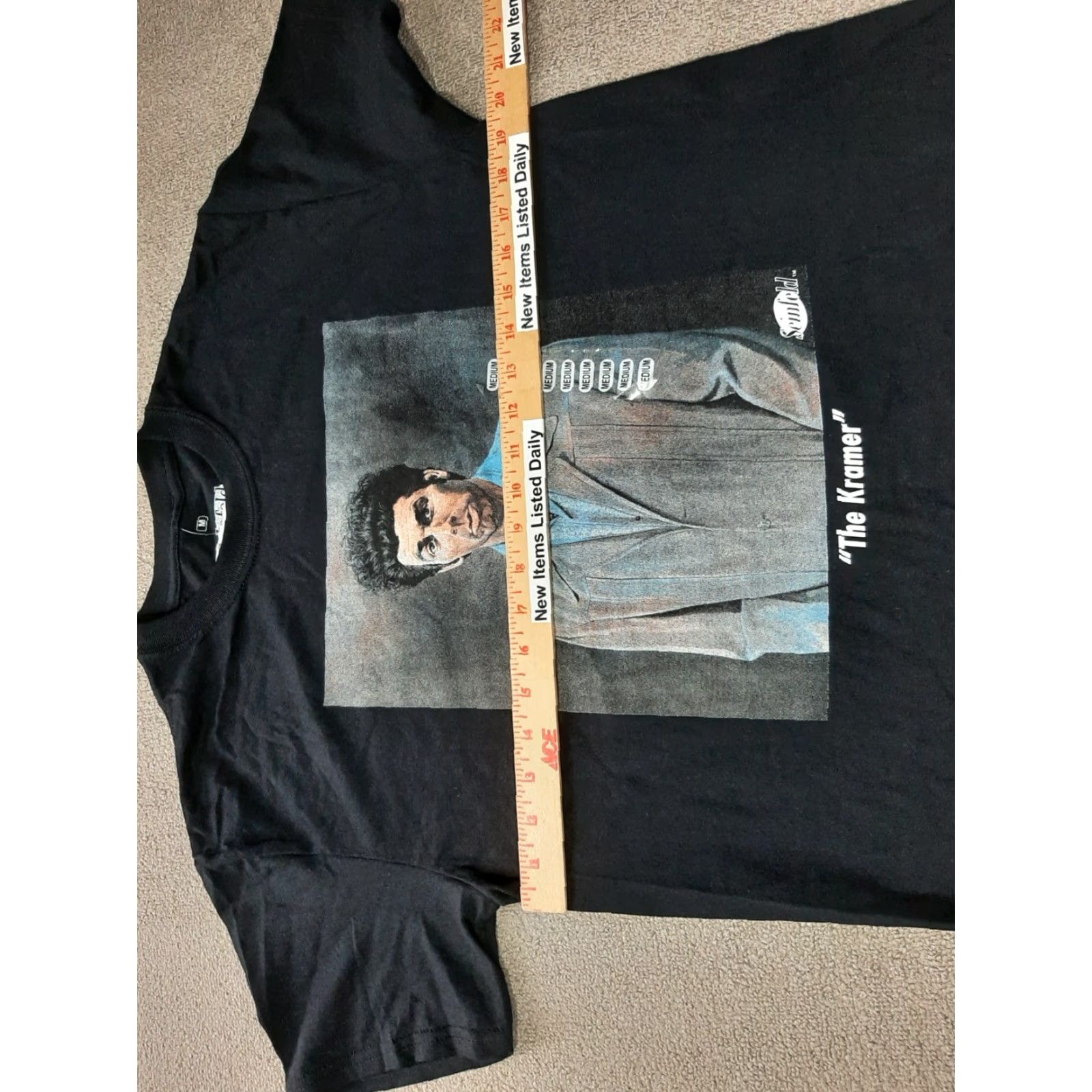 Vintage Seinfeld Mens "The Kramer" Black Graphic Print T-Shirt Medium User: Seinfeld Mens "The Kramer" Black Graphic Print Shirt Medium Size US M / EU 48-50 / 2 - 4 Thumbnail