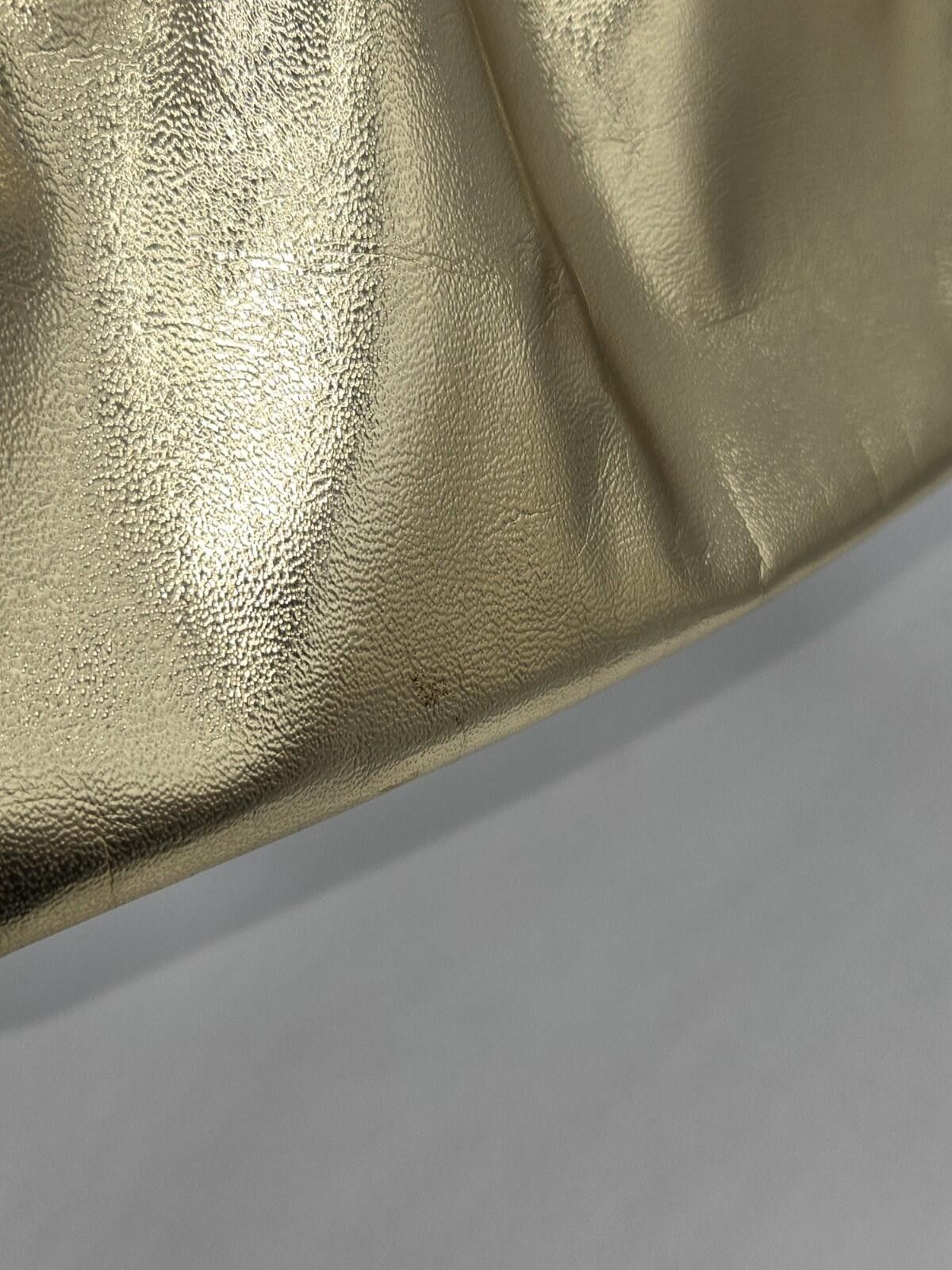 The Unbranded Brand Vintage Gold Metallic Clutch Evening Handbag Size ONE SIZE - 6 Thumbnail