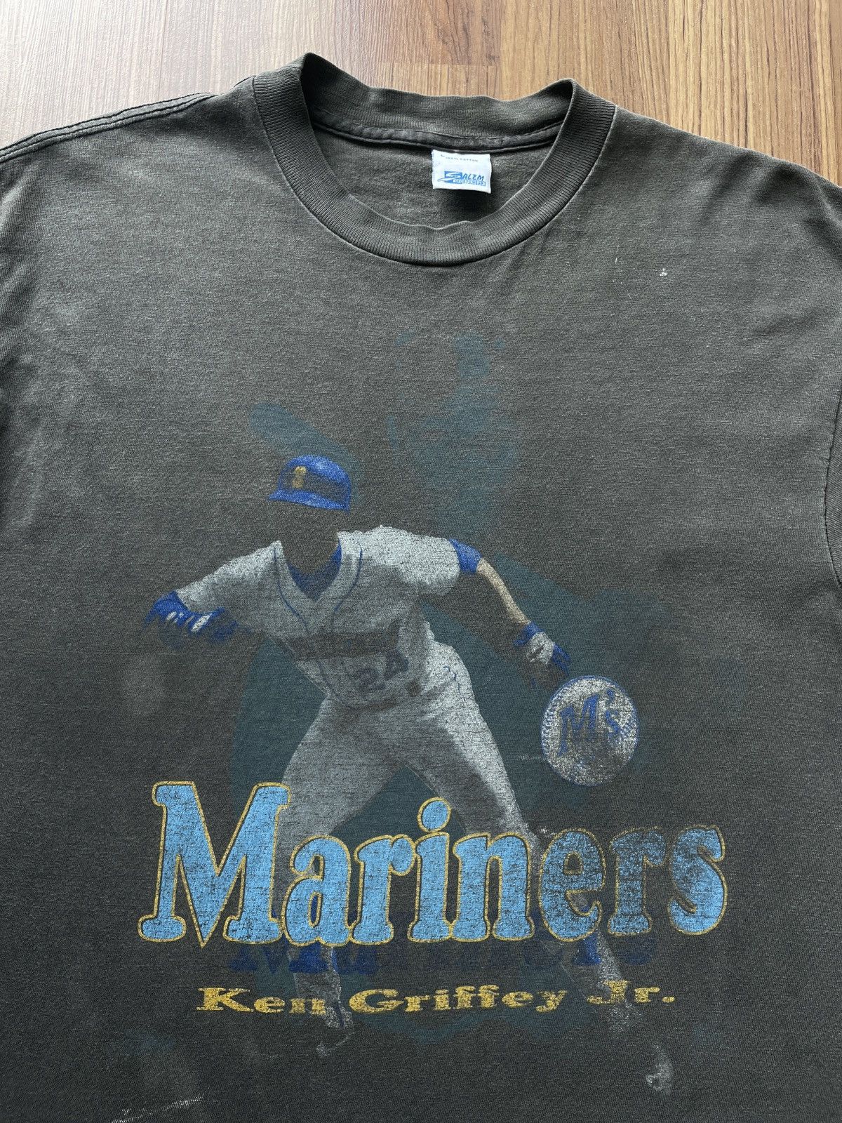 Vintage 90s Ken Griffey Jr Pro Player T Shirt Seattle Mariners XL USA Made  Salem