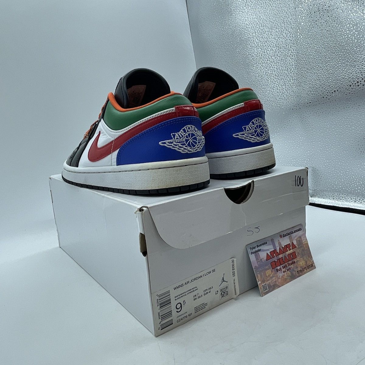 Jordan Brand Wmns air Jordan 1 low multi color Size US 9.5 / IT 39.5 - 4 Thumbnail