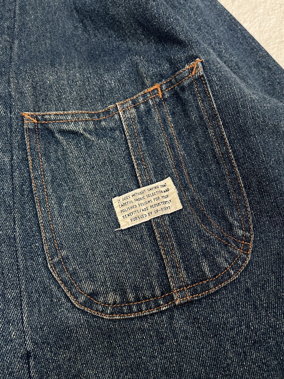 Yohji Yamamoto Up Right - Chore Denim Jacket Size US XXL / EU 58 / 5 - 5 Thumbnail