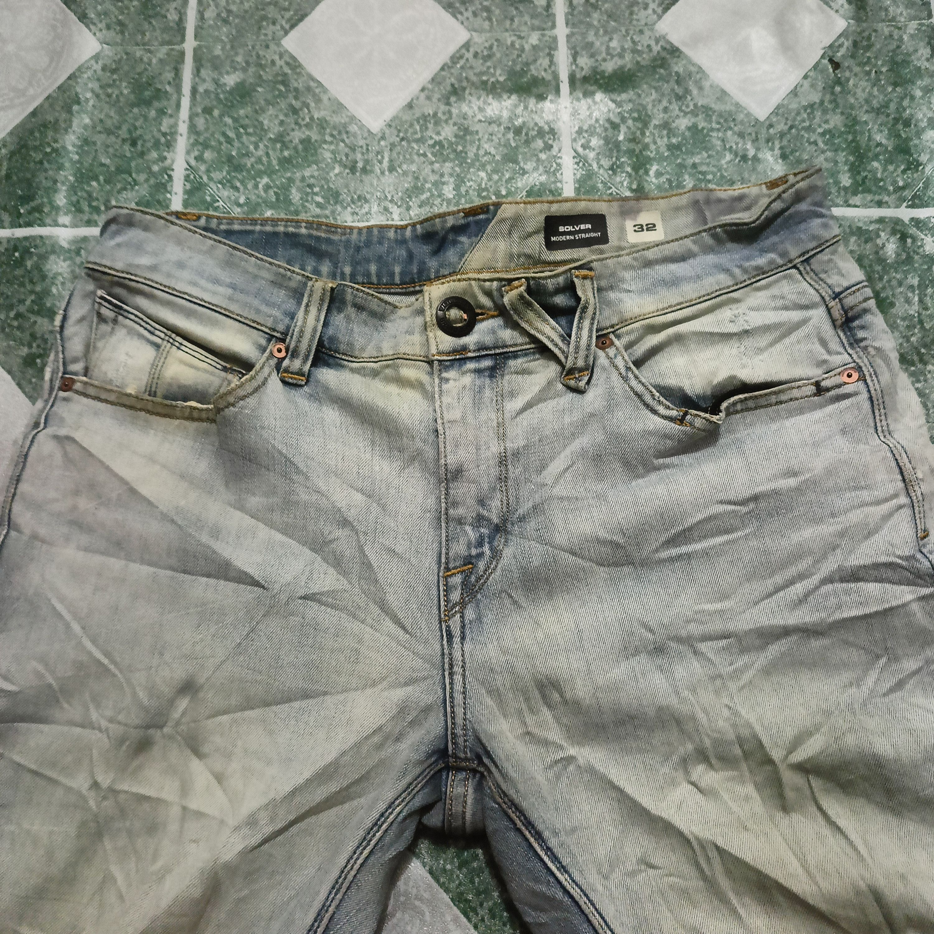 Volcom Volcom Stone Distressed denim Solver Modern Straight Size US 35 - 5 Thumbnail