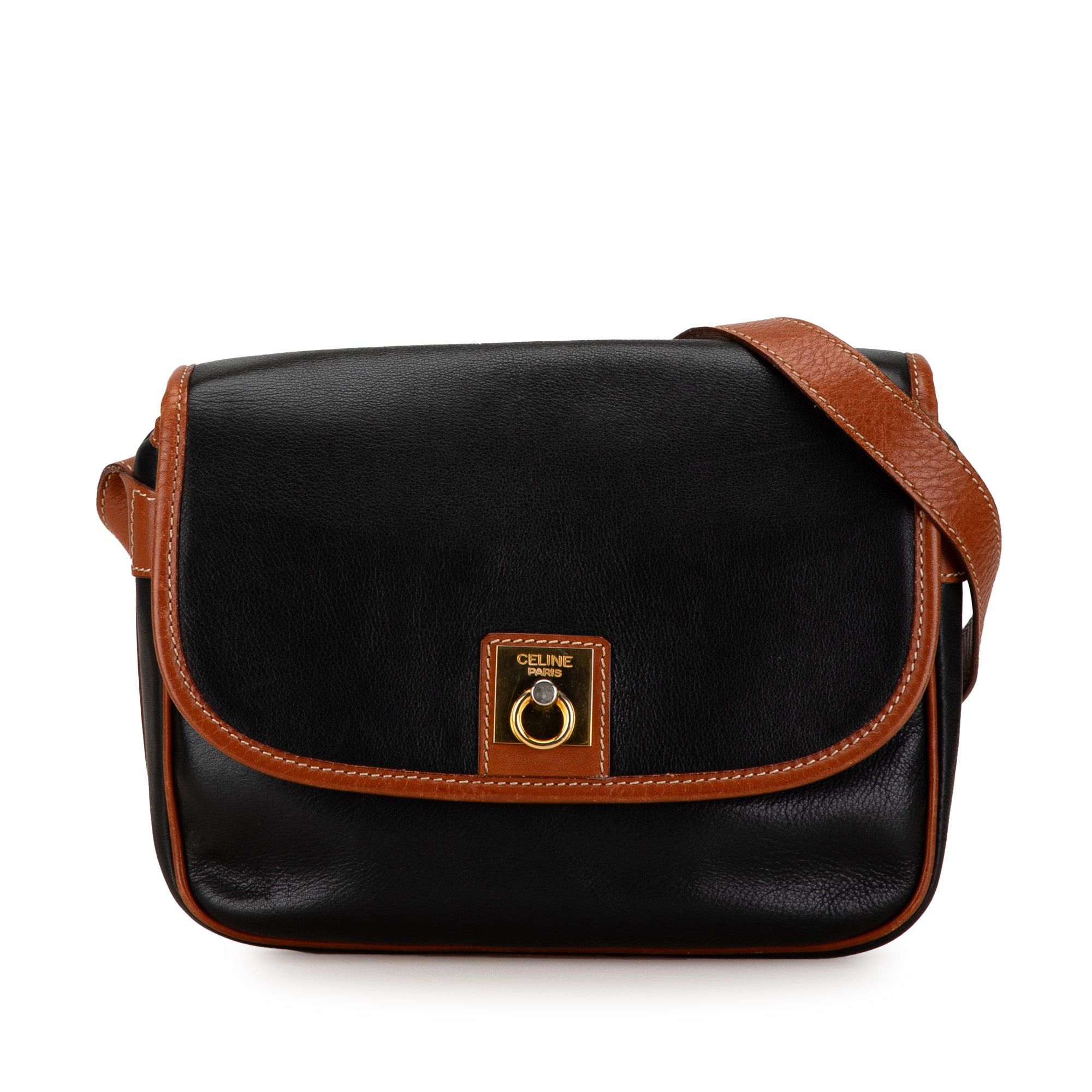 Celine Celine Leather Crossbody Black Size ONE SIZE - 1 Thumbnail