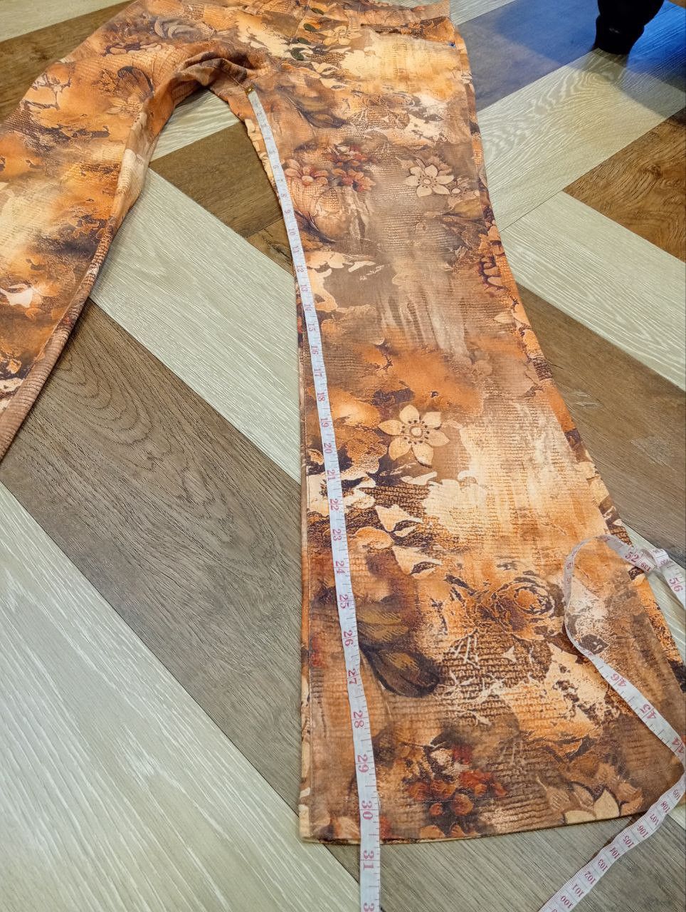 Tornado Mart VINTAGE TORNADO MART JAPAN FLORAL OVERPRINT FLARED TROUSERS Size US 30 / EU 46 - 14 Thumbnail