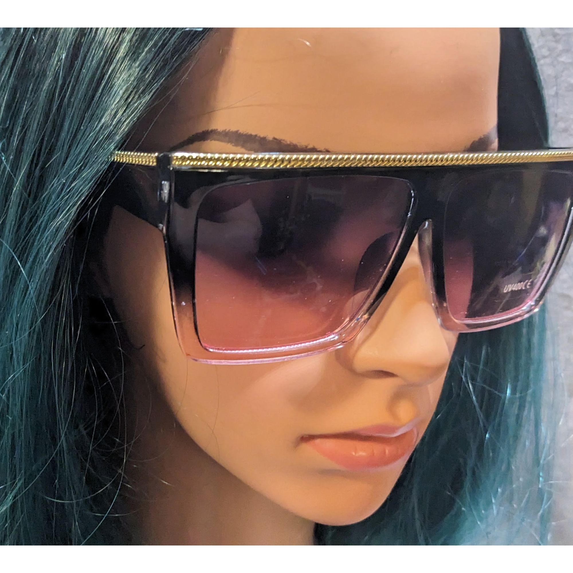 Other Shade Shaks Black And Pink Gold Accent Sunglasses Size ONE SIZE - 9 Thumbnail