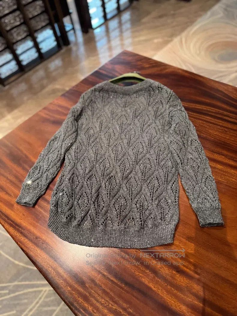 Brunello Cucinelli Brunello Cucinelli Sequined Sweater Size M / US 6-8 / IT 42-44 - 4 Thumbnail