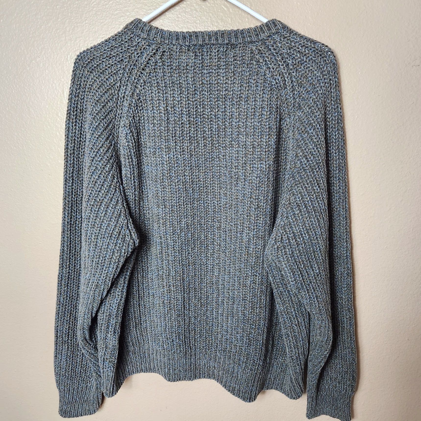 Vintage VINTAGE Northern Isles Raglan Sleeve Crewneck Marled Chunky Knit Sweater - Size M - Women Size M / US 6-8 / IT 42-44 - 4 Thumbnail