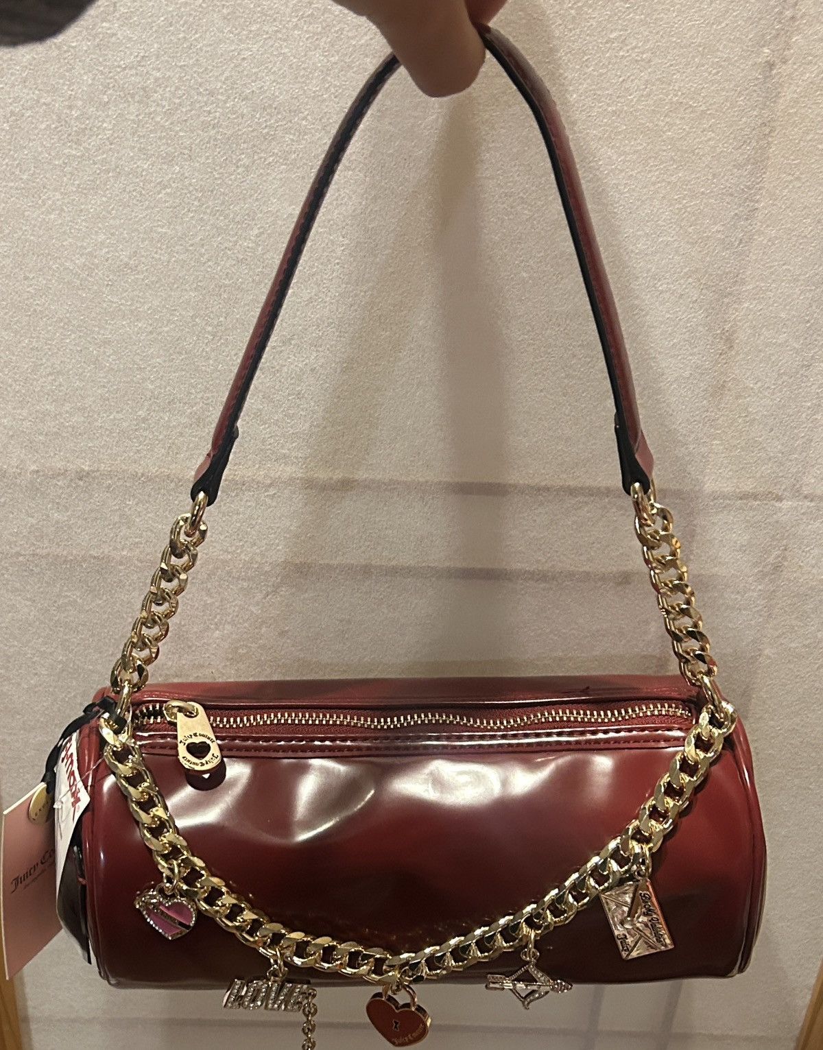 Juicy Couture JUICY COUTURE "Loves Comes Softly" Shoulder Bag Deep Red Size ONE SIZE - 1 Thumbnail