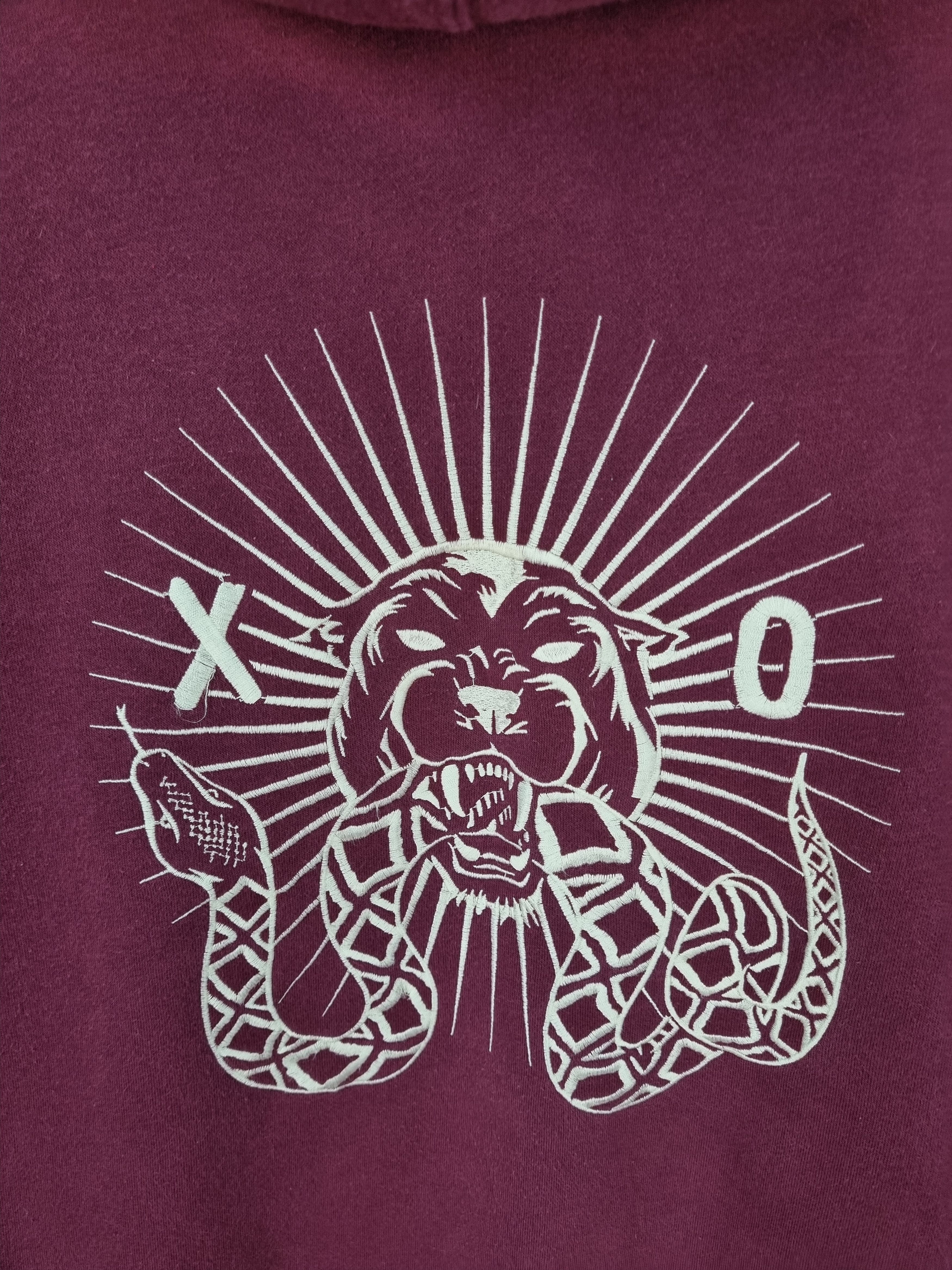 H&M × The Weeknd × XO The Weeknd XO Tiger&Snake Big Embroidered Logo Hoodie Size US M / EU 48-50 / 2 - 11 Thumbnail