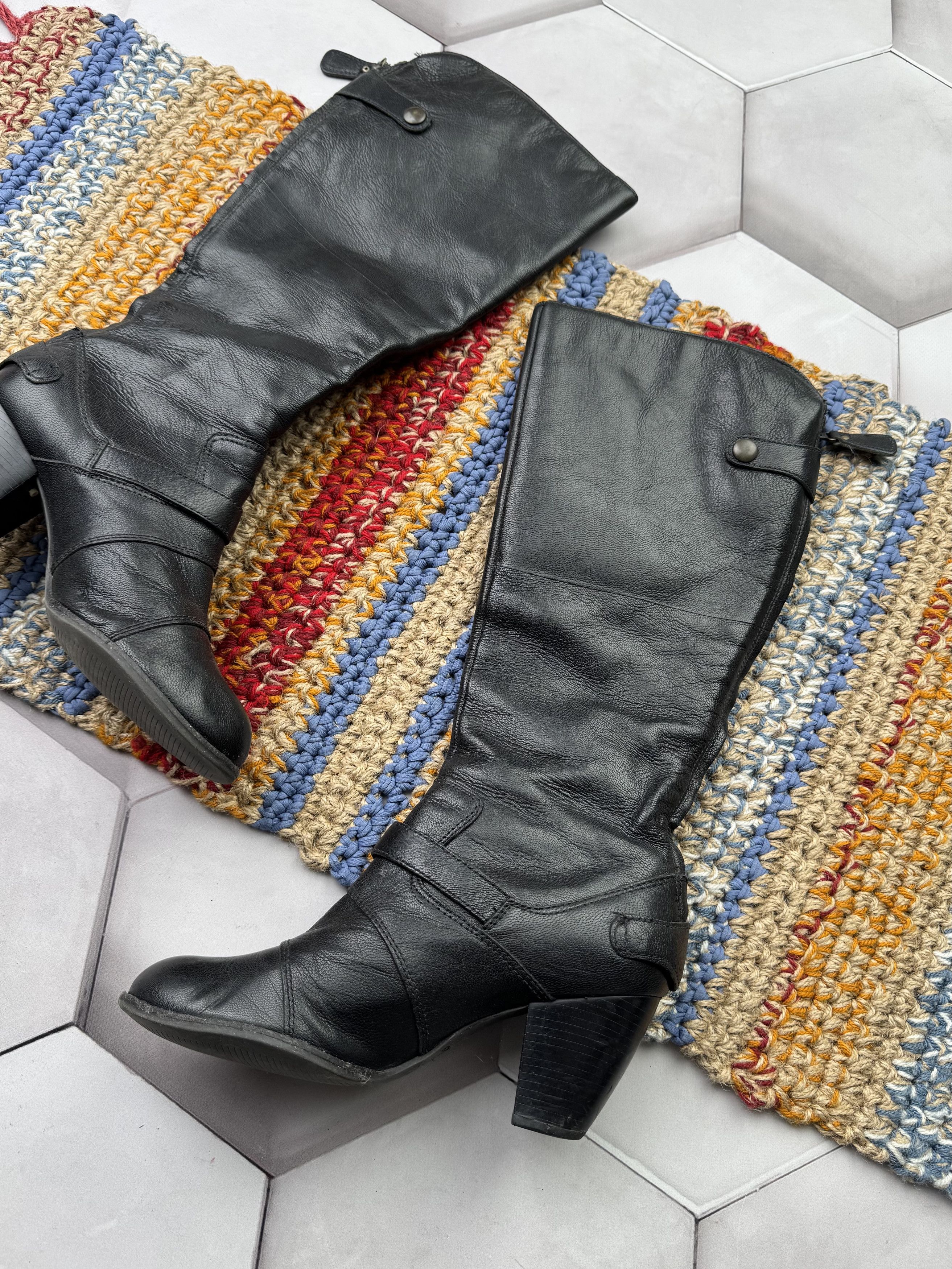 Japanese Brand Vintage Leather Boots With Straps Size US 6.5 / IT 36.5 - 6 Thumbnail