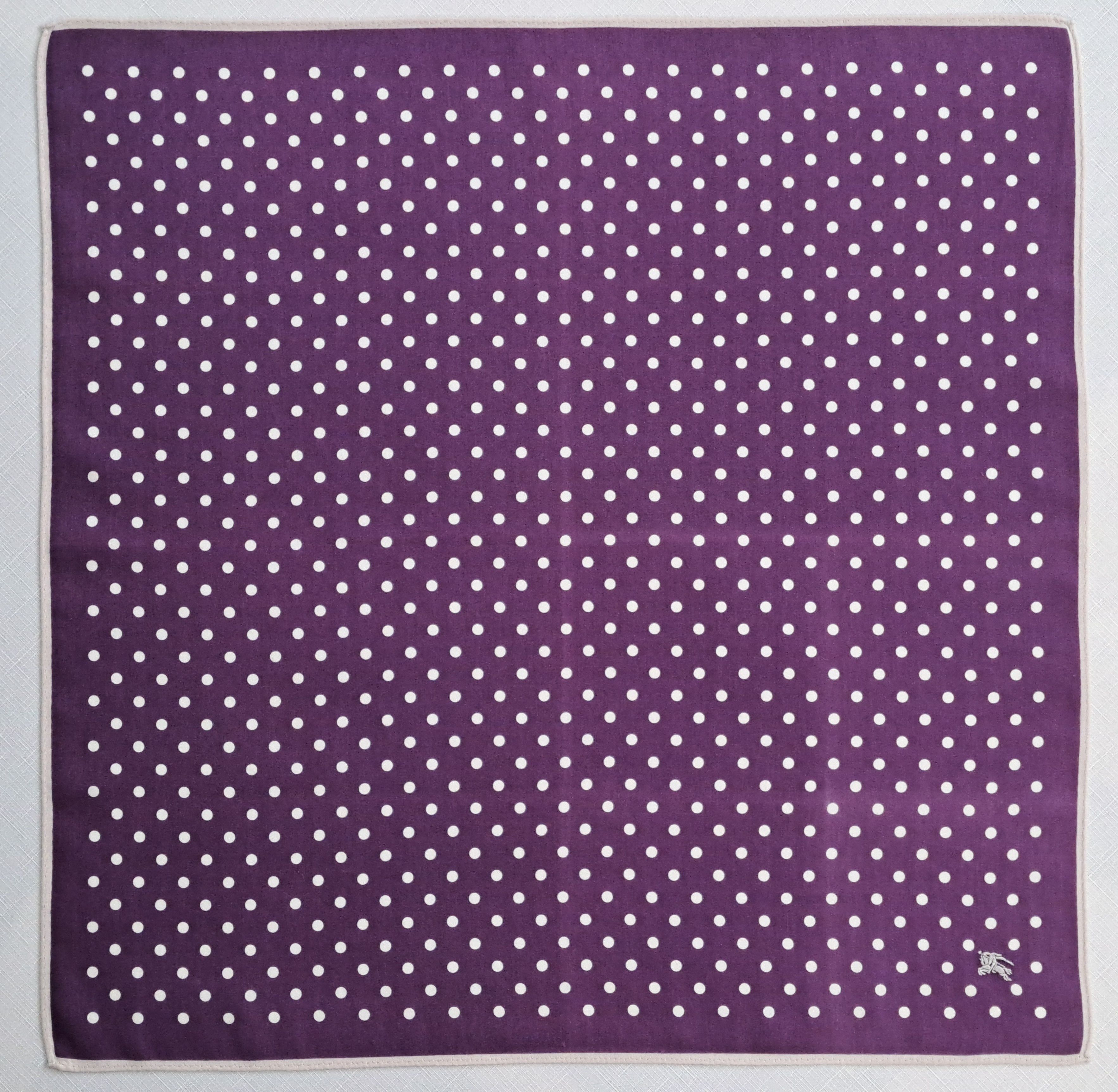 Yves Saint Laurent YSL Burberry Manhattan cotton handkerchief/pocket square. Size ONE SIZE - 14 Thumbnail