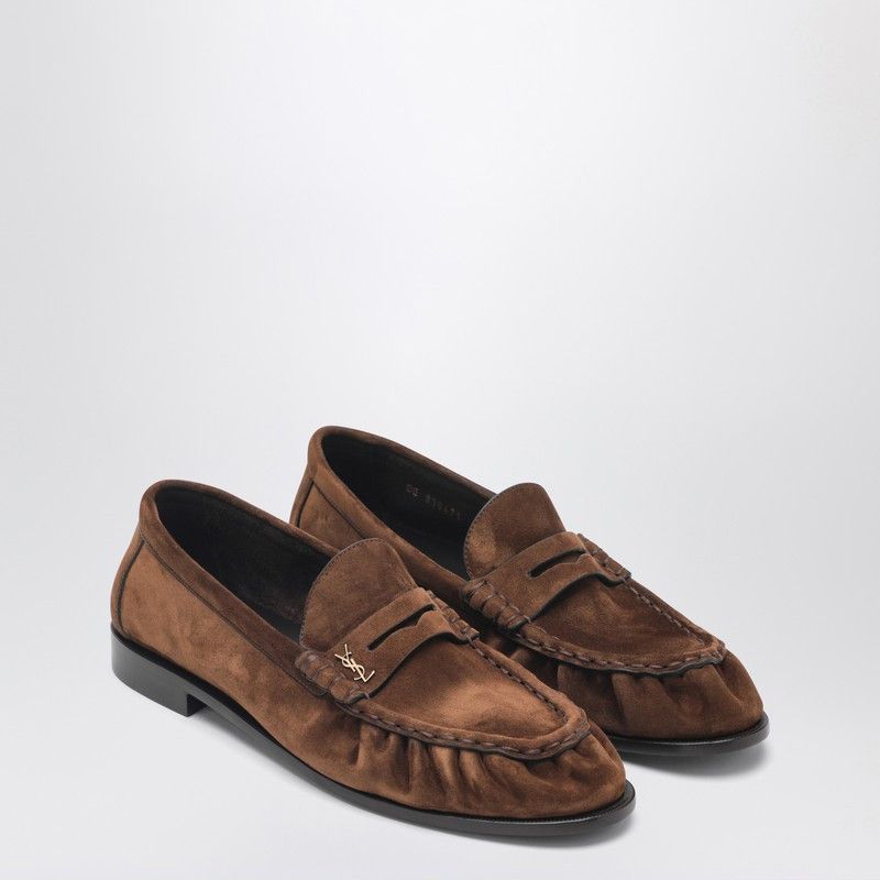 Saint Laurent Paris Saint Laurent Le Loafer Dark Havana Suede Loafers Size US 8.5 / EU 41-42 - 1 Thumbnail