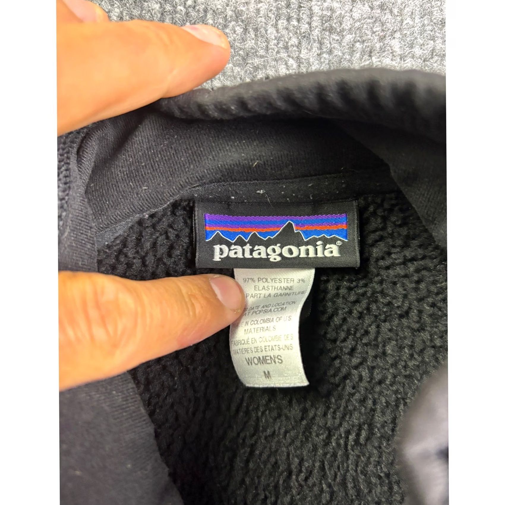 Patagonia Patagonia Jacket Womens M Black R2 Regulator Fleece Full Zip Mid-Length Zipper Pockets Thermal All Seasons Size M / US 6-8 / IT 42-44 - 3 Thumbnail