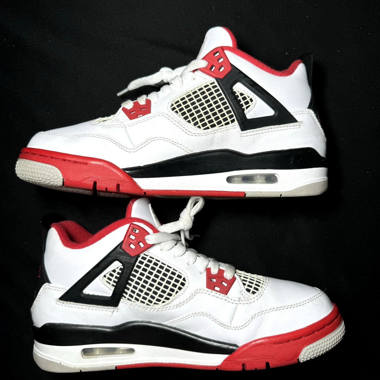 Jordan Brand × Nike Air Jordan 4 Retro OG GS Fire Red 2020 Men's Shoes - Size 7 Size US 7 / EU 40 - 3 Thumbnail