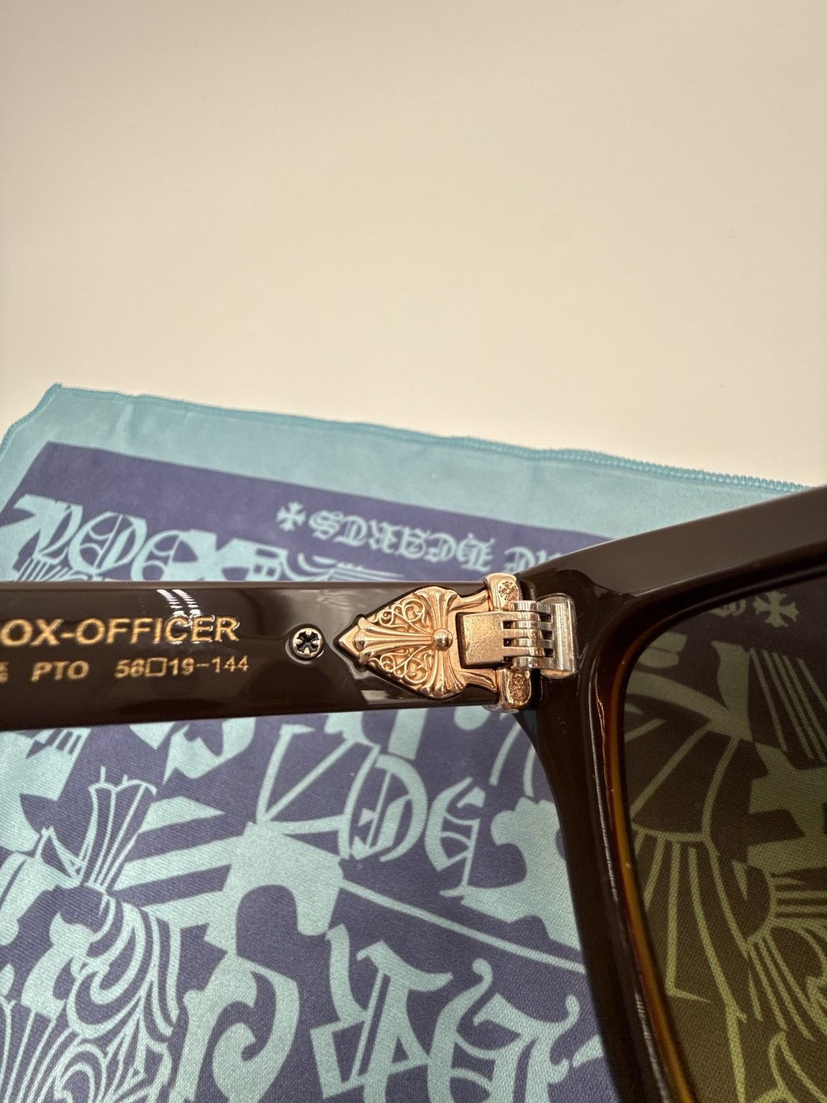 Chrome Hearts Chrome Hearts Box-Officer Glasses 18k Gold Size ONE SIZE - 11 Thumbnail