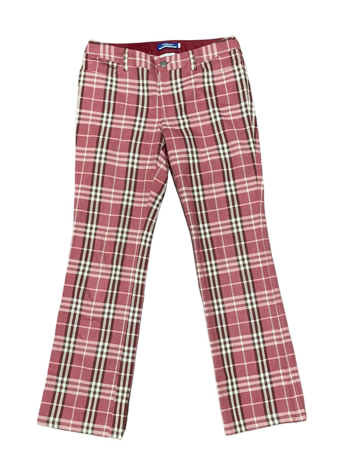 Burberry × Designer Burberry Blue Label Checkered Denim Size 29" - 4 Thumbnail
