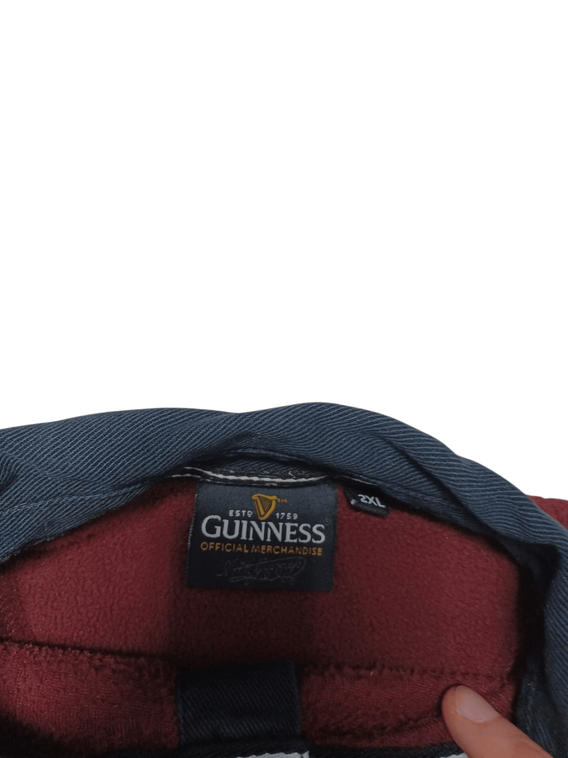 Other GUINNESS VINTAGE FLEECE STRIPED RUGBY SHIRT Size US XXL / EU 58 / 5 - 4 Thumbnail