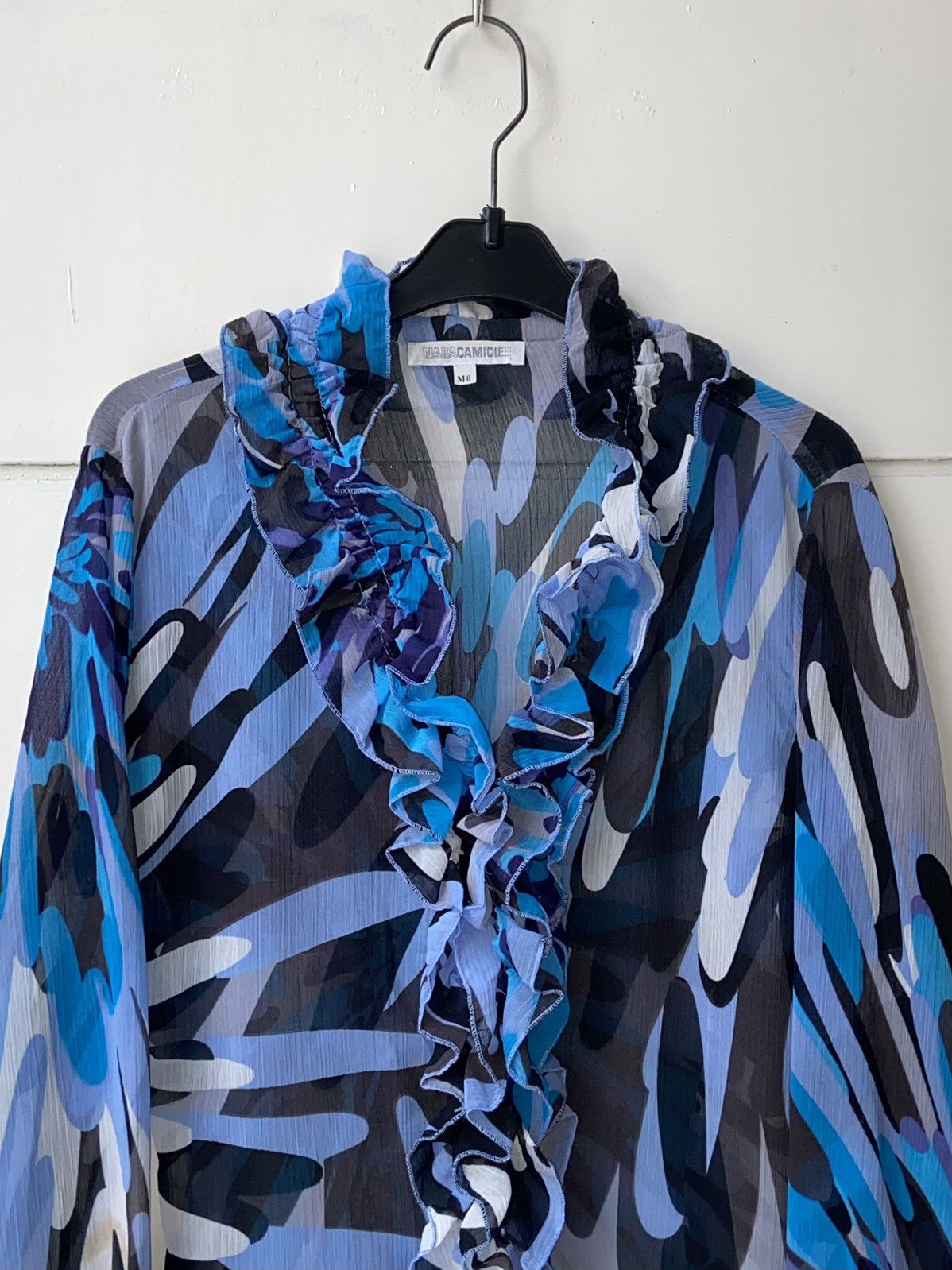 Designer × Japanese Brand NARA CAMICIE Patterned Blouse Size XS / US 0-2 / IT 36-38 - 12 Thumbnail